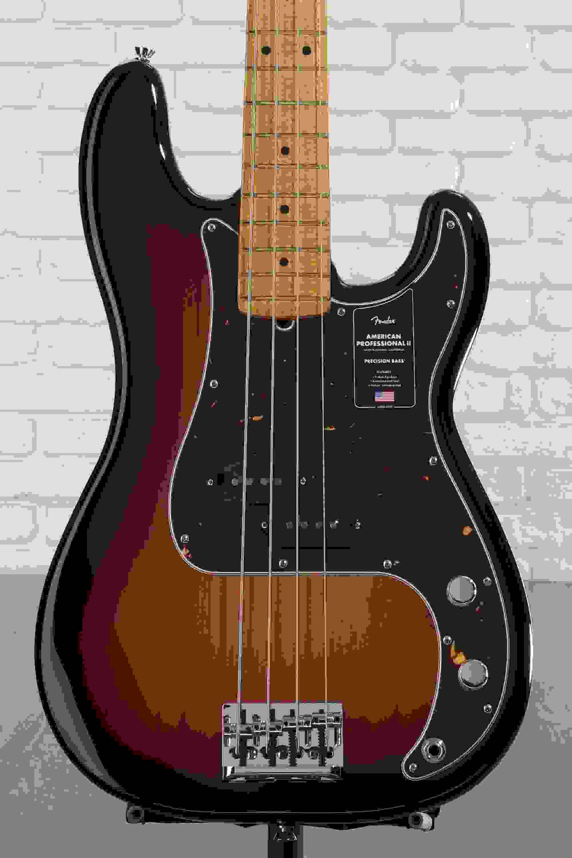 Fender American Professional II Precision Bass - 3 Color Sunburst with Maple Fingerboard