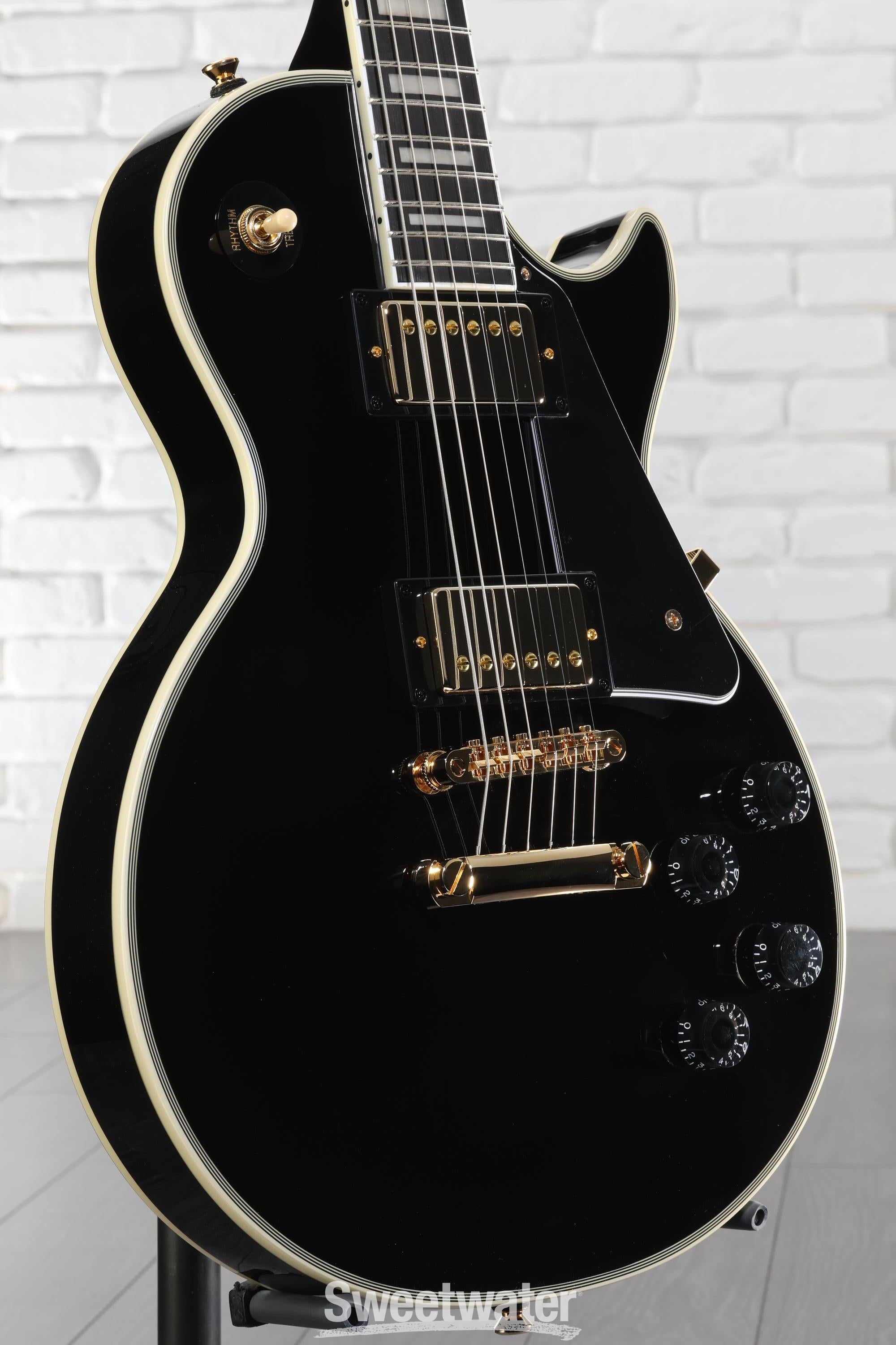 Epiphone Les Paul Custom Electric Guitar - Ebony | Sweetwater