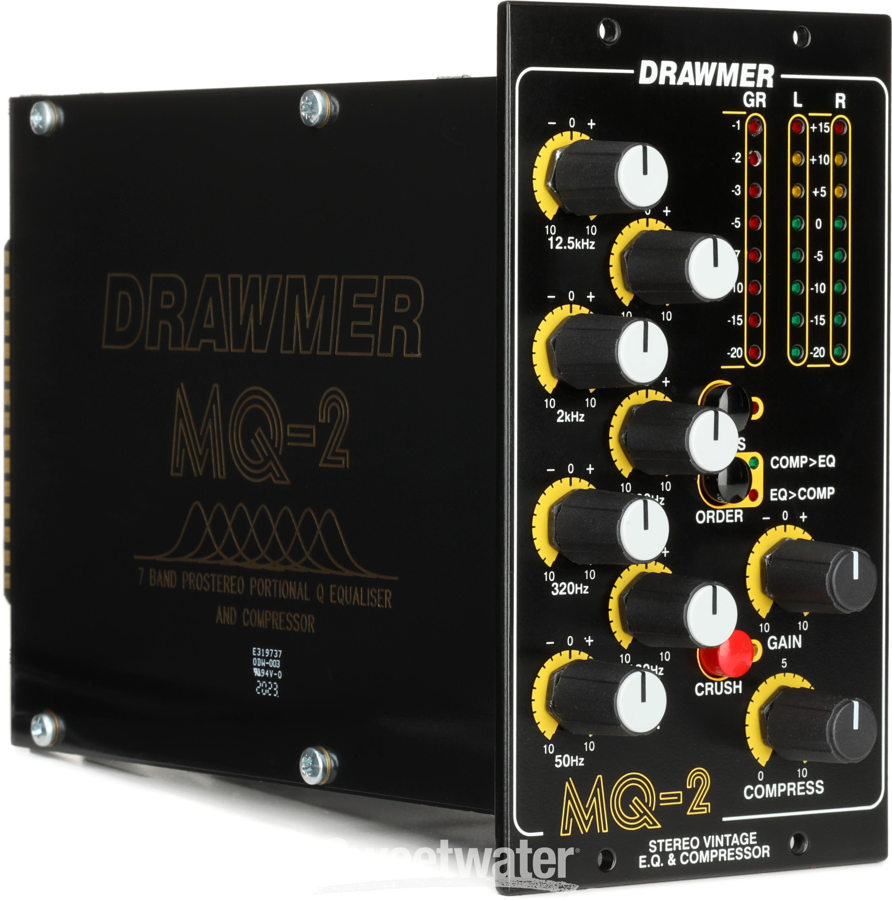 Drawmer MQ-2 Stereo 7-band 500 Series EQ/Compressor | Sweetwater