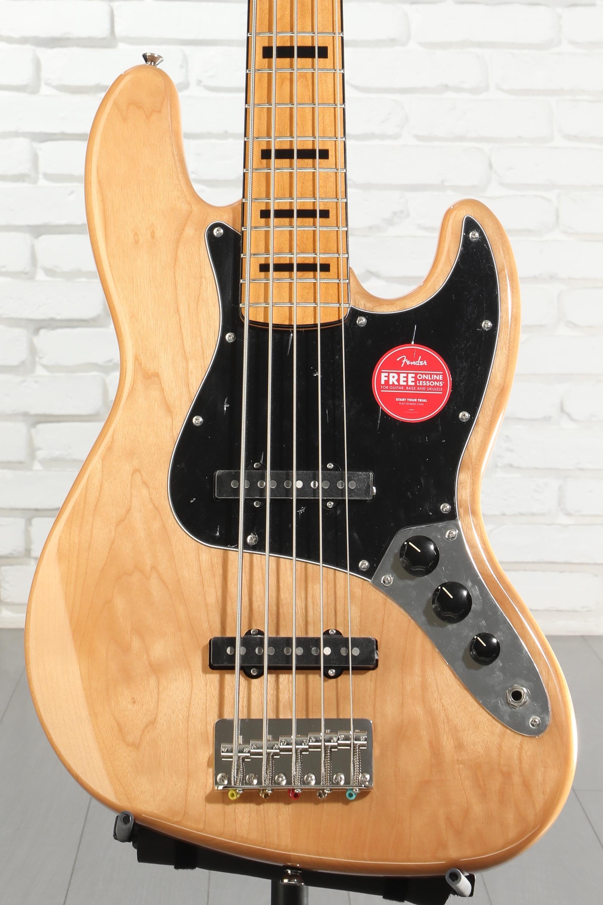 Squier Classic Vibe '70s Jazz Bass V - Natural with Maple
