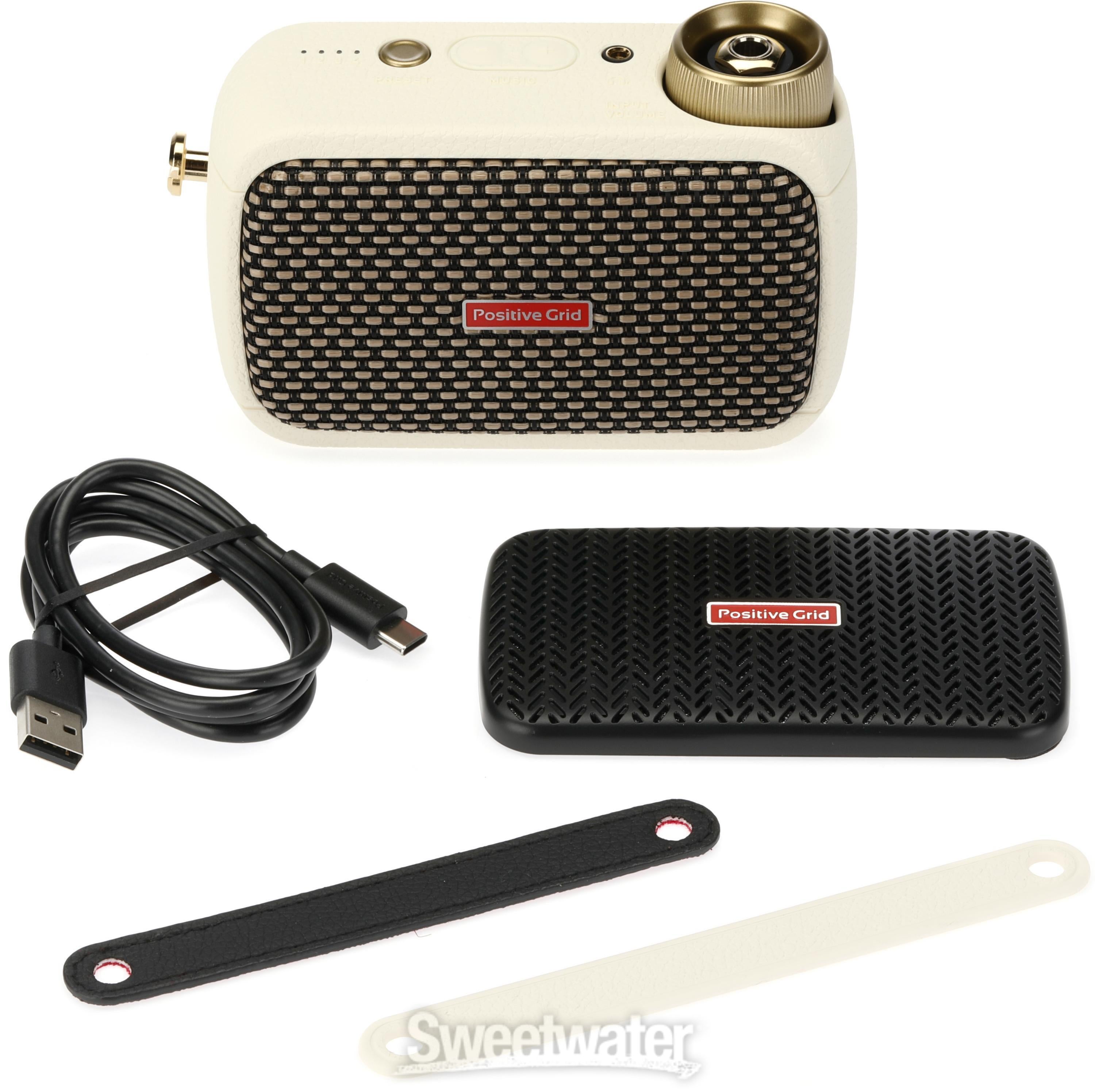 Positive Grid Spark GO Ultra-portable Smart Guitar Amp and Bluetooth  Speaker - Pearl