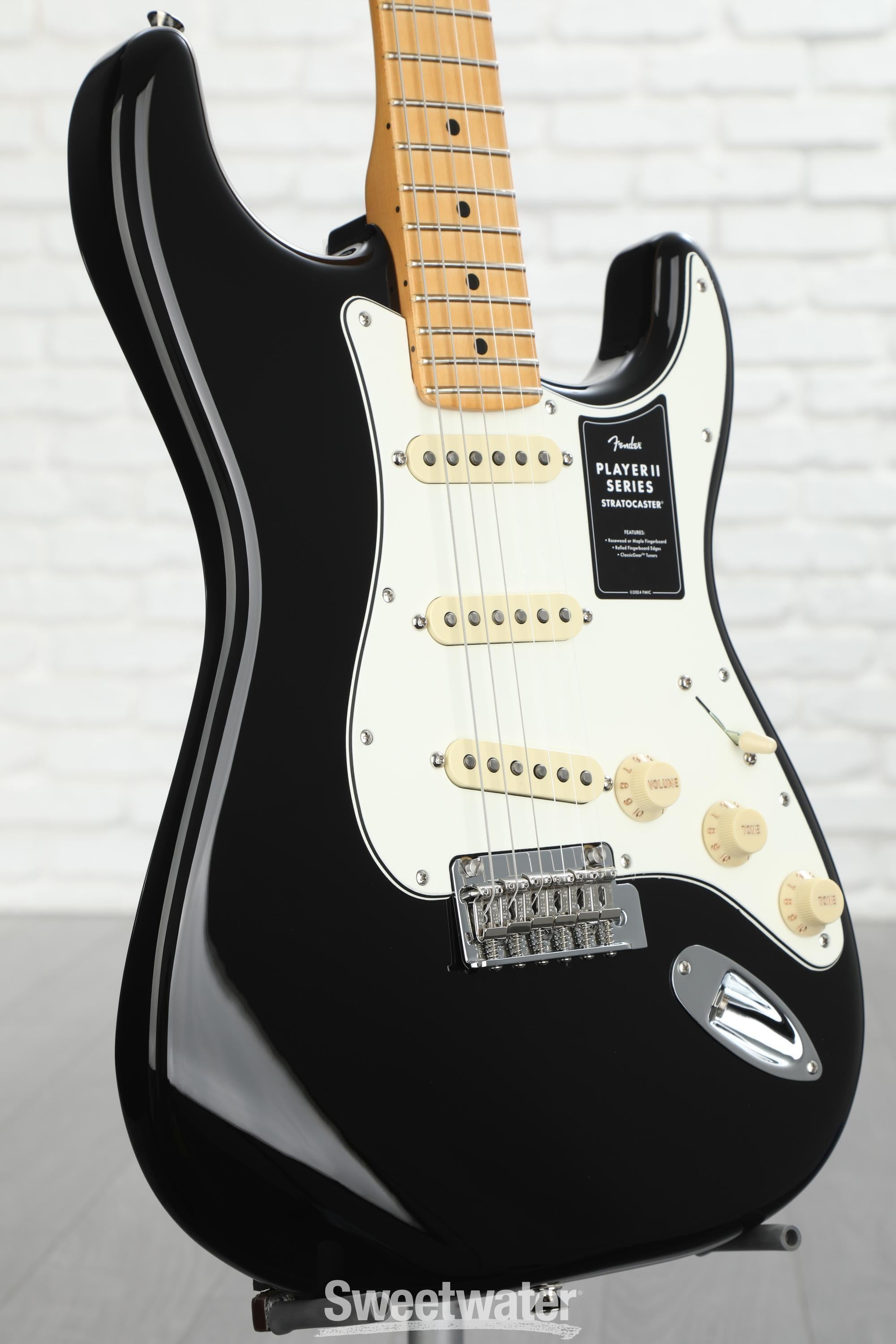 Fender Player II Stratocaster Electric Guitar - Black with