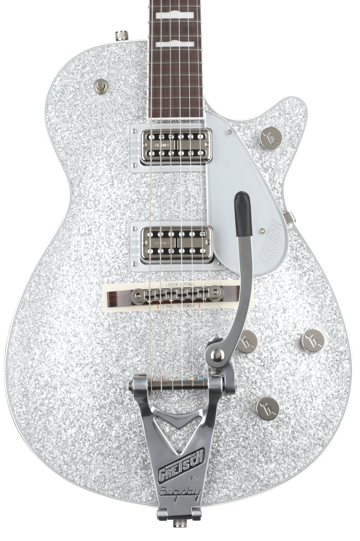 Gretsch G6129T-89VS Vintage Select '89 Sparkle Jet Electric Guitar - Silver Sparkle