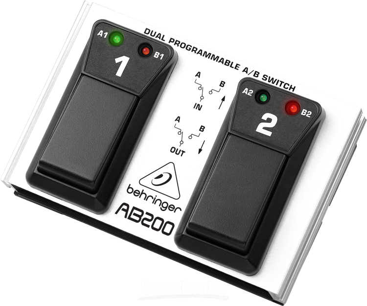 BEHRINGER AB200 A/Bスイッチ Behringer AB200 Dual A/B Switch | Sweetwater