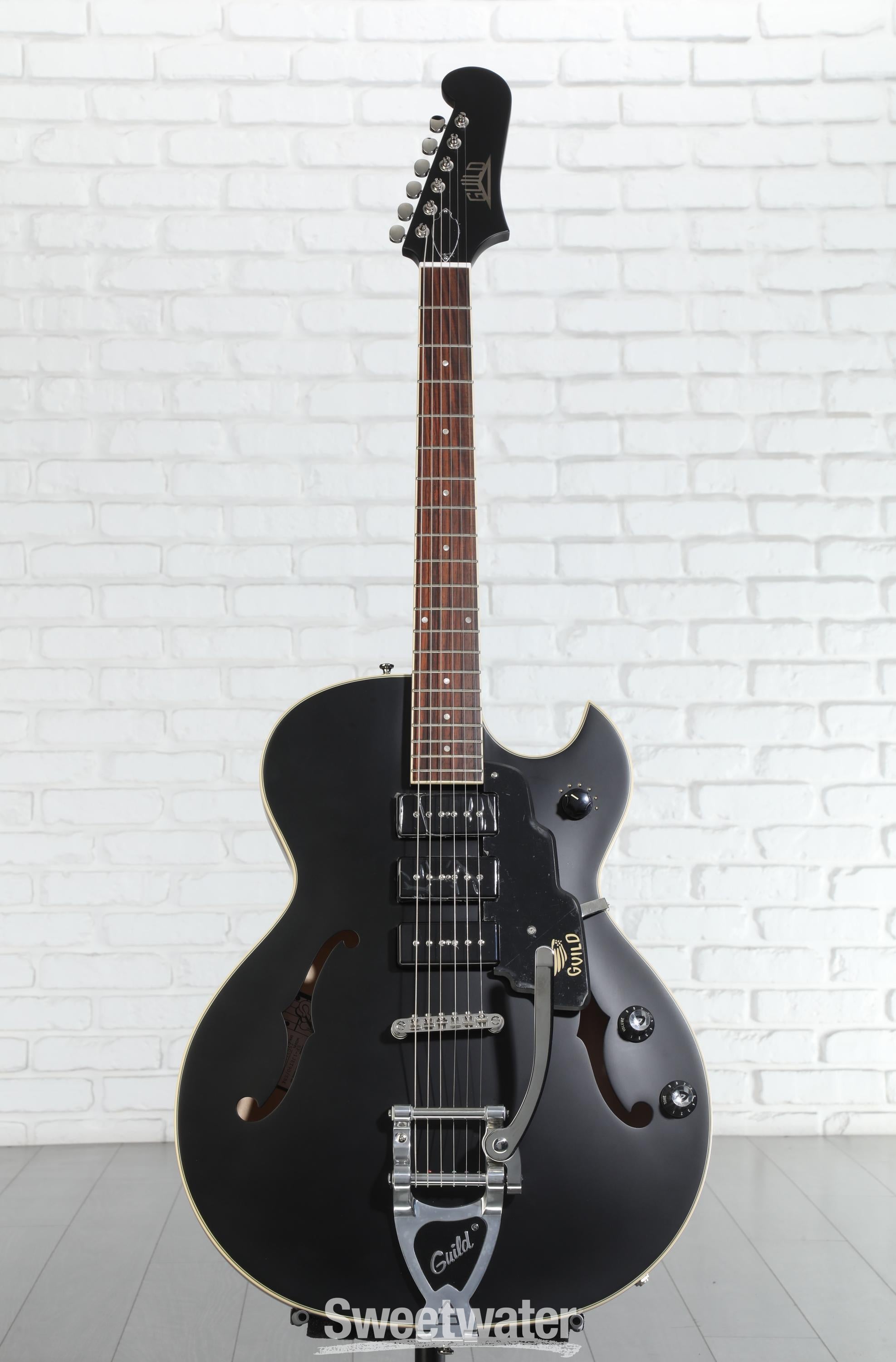 Guild Starfire I Jet 90 Electric Guitar - Satin Black | Sweetwater