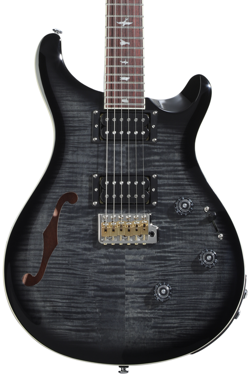 PRS SE Custom 24 Semi-Hollow Piezo Electric Guitar - Charcoal