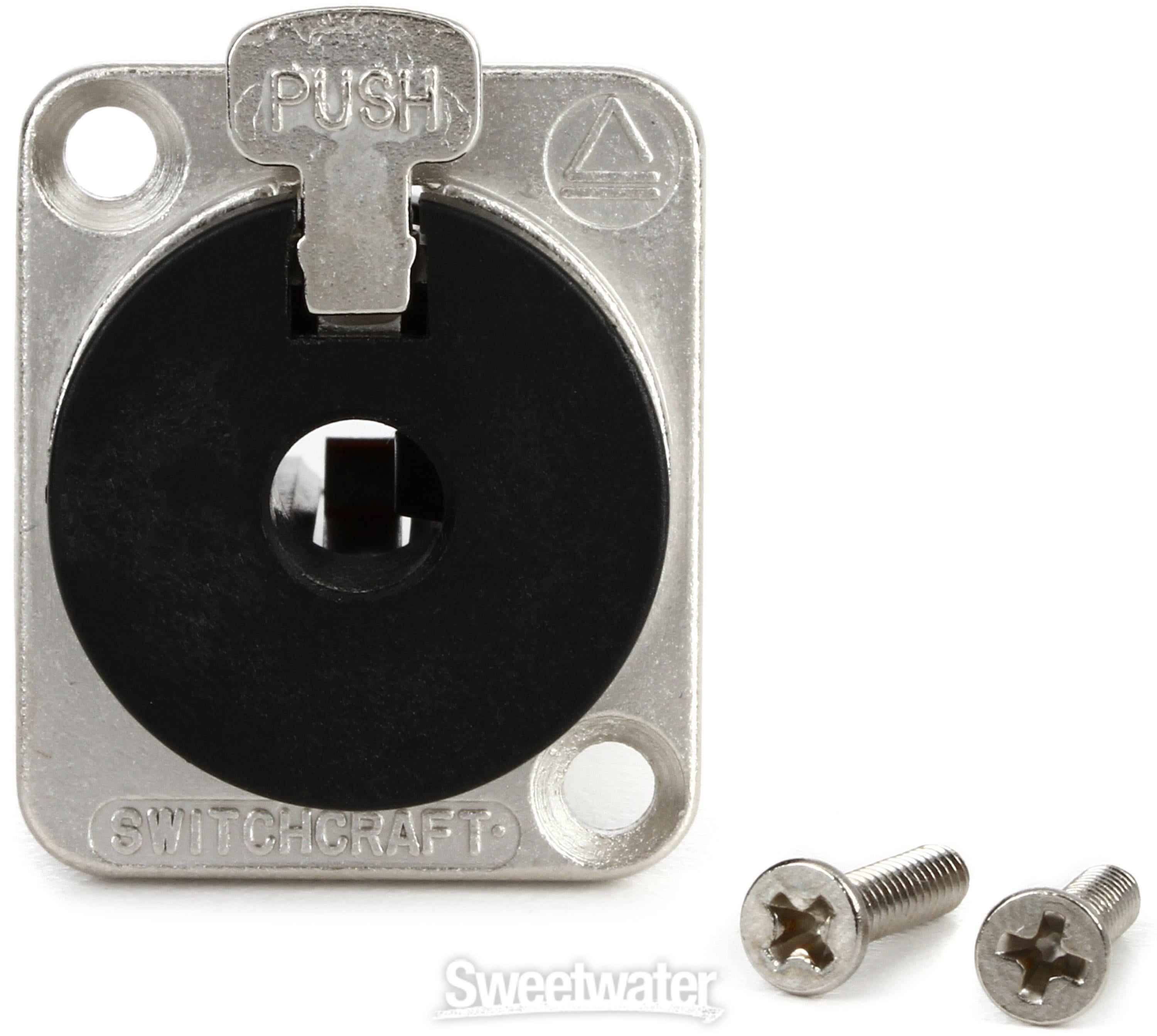 Switchcraft E111L 1/4-inch Locking Panel Mount Jack | Sweetwater