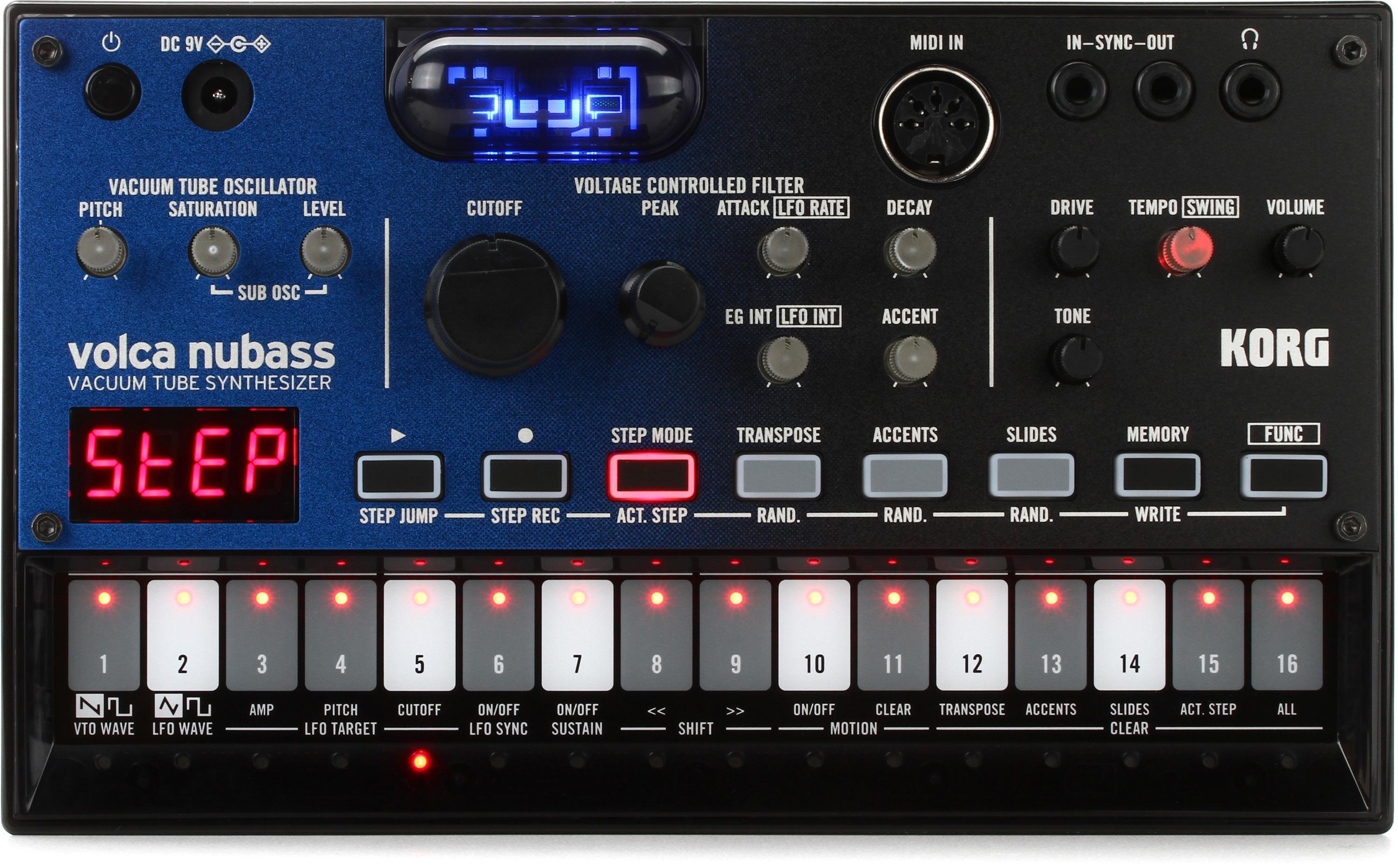 Korg Volca NuBass Vacuum Tube Bass Synth | Sweetwater