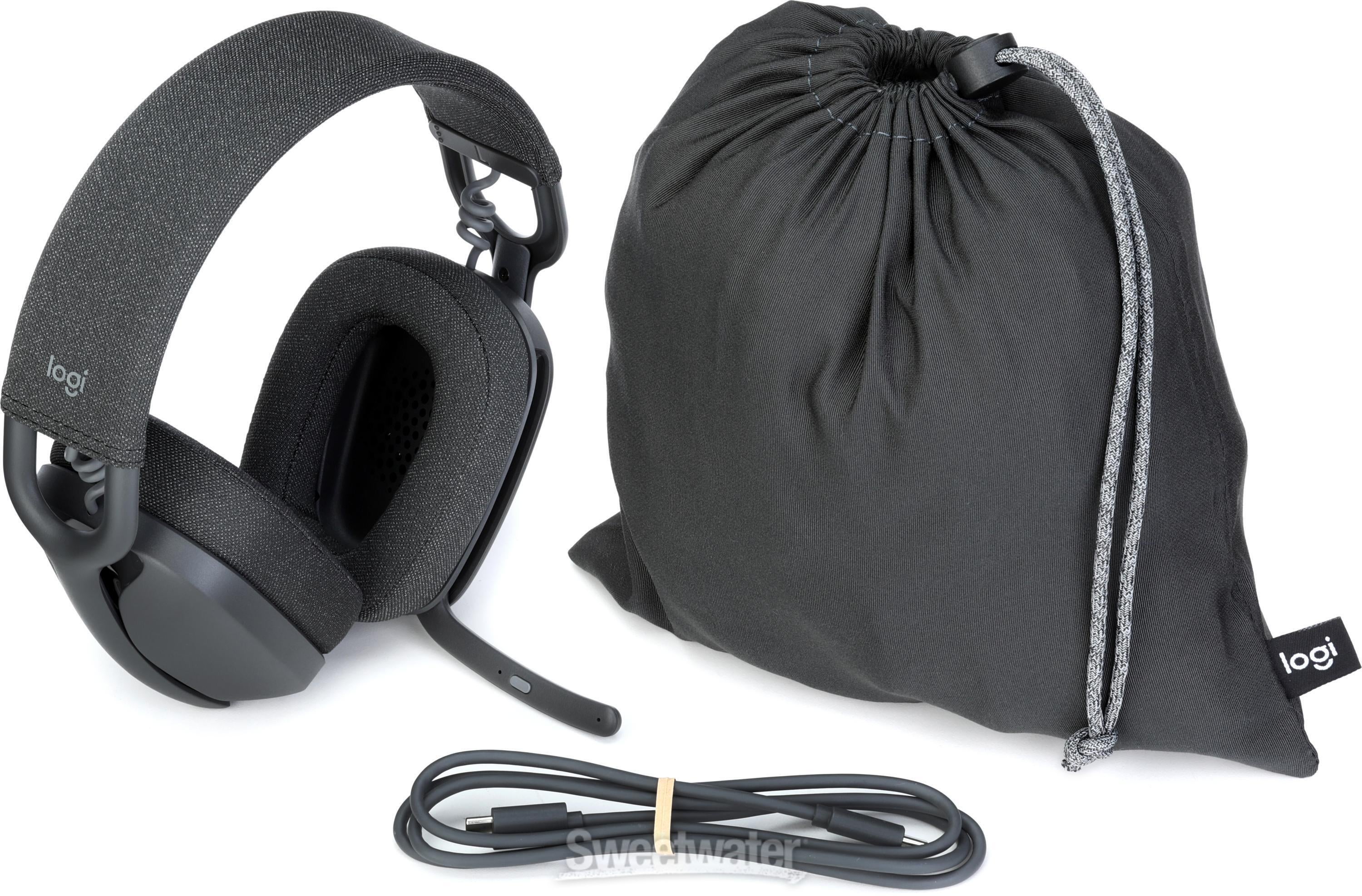 Logitech Zone Vibe 100 Wireless Headset - Graphite | Sweetwater