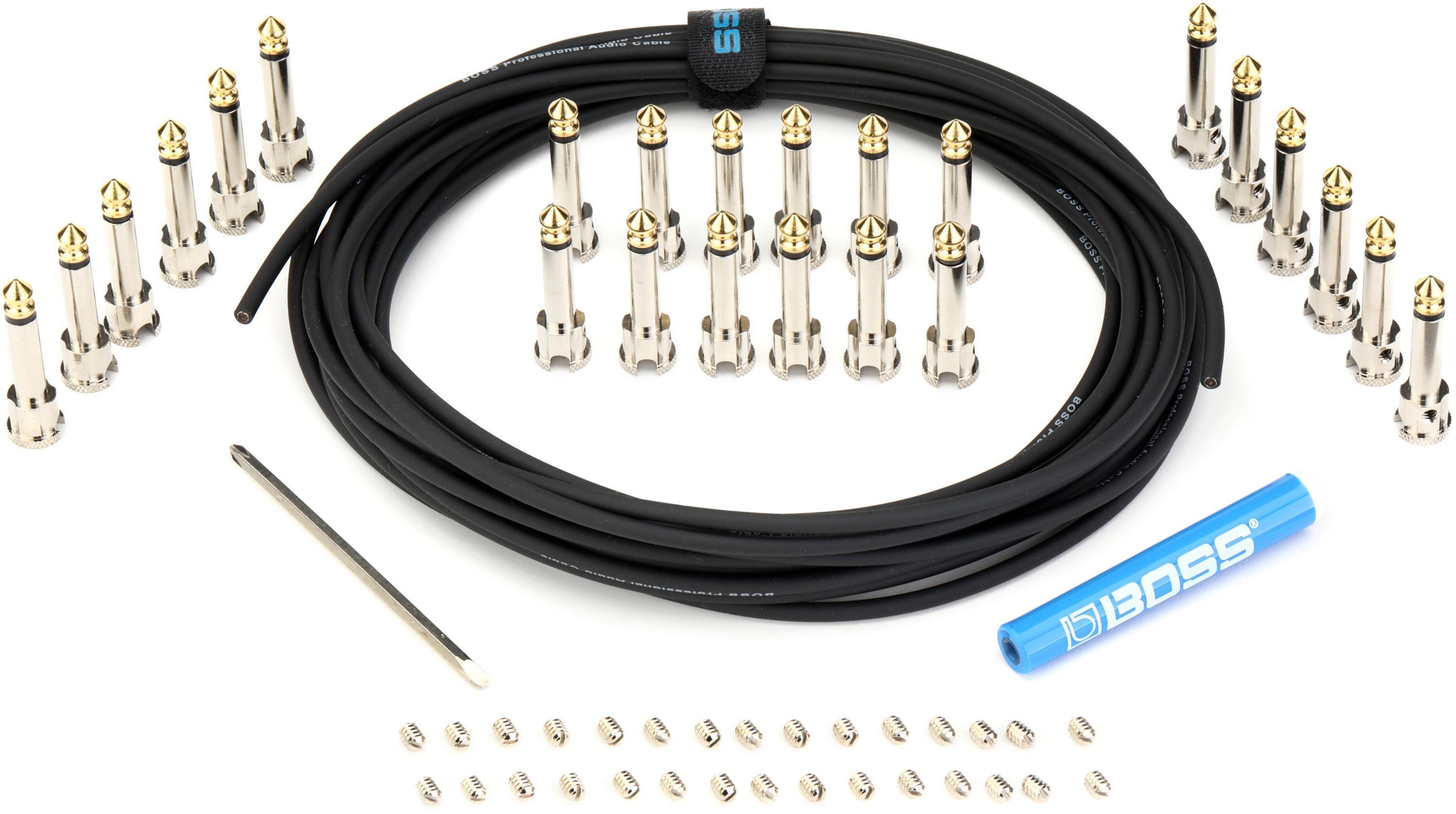 BOSS PEDALBOARD CABLE 24フィート BOSS Solderless Pedalboard Cable Kit W/2 Connectors, 2 Ft Cable