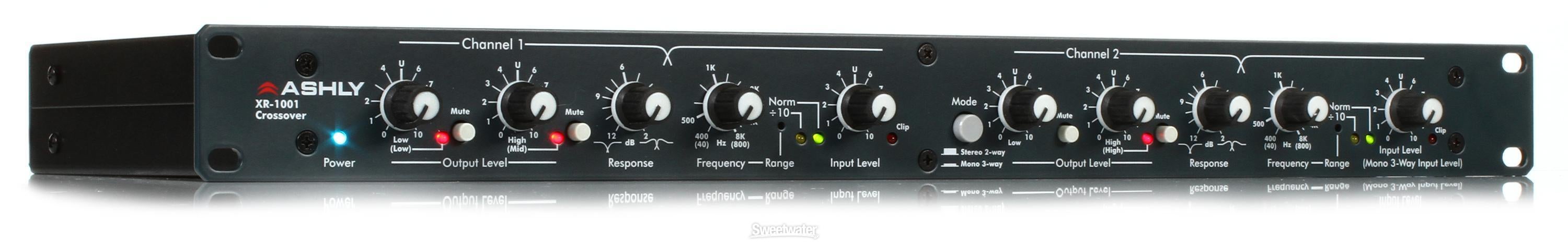 Ashly XR1001 2-Way Stereo 3-Way Mono Crossover | Sweetwater
