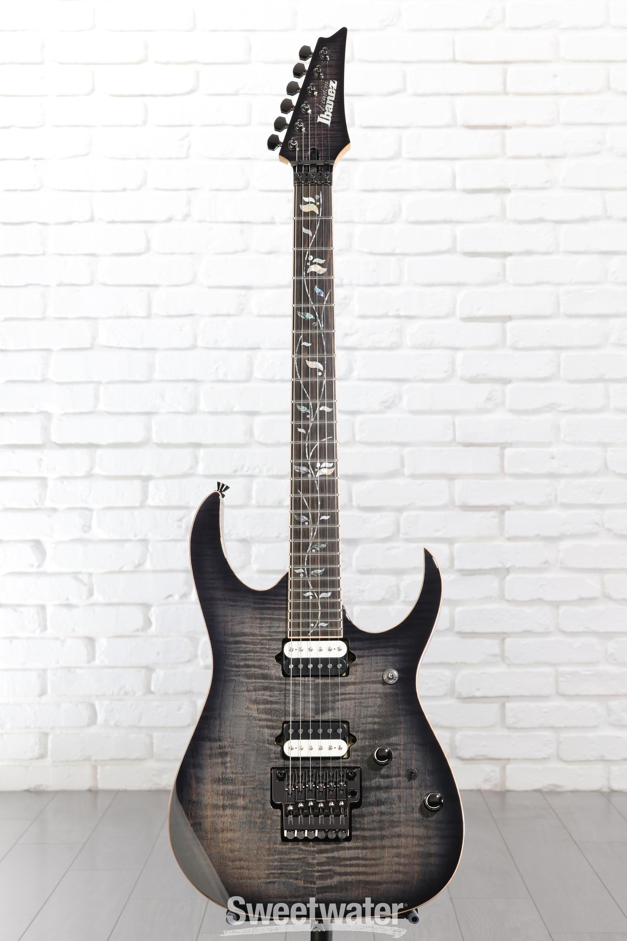 Ibanez J Custom RG8520 Electric Guitar - Black Rutile | Sweetwater