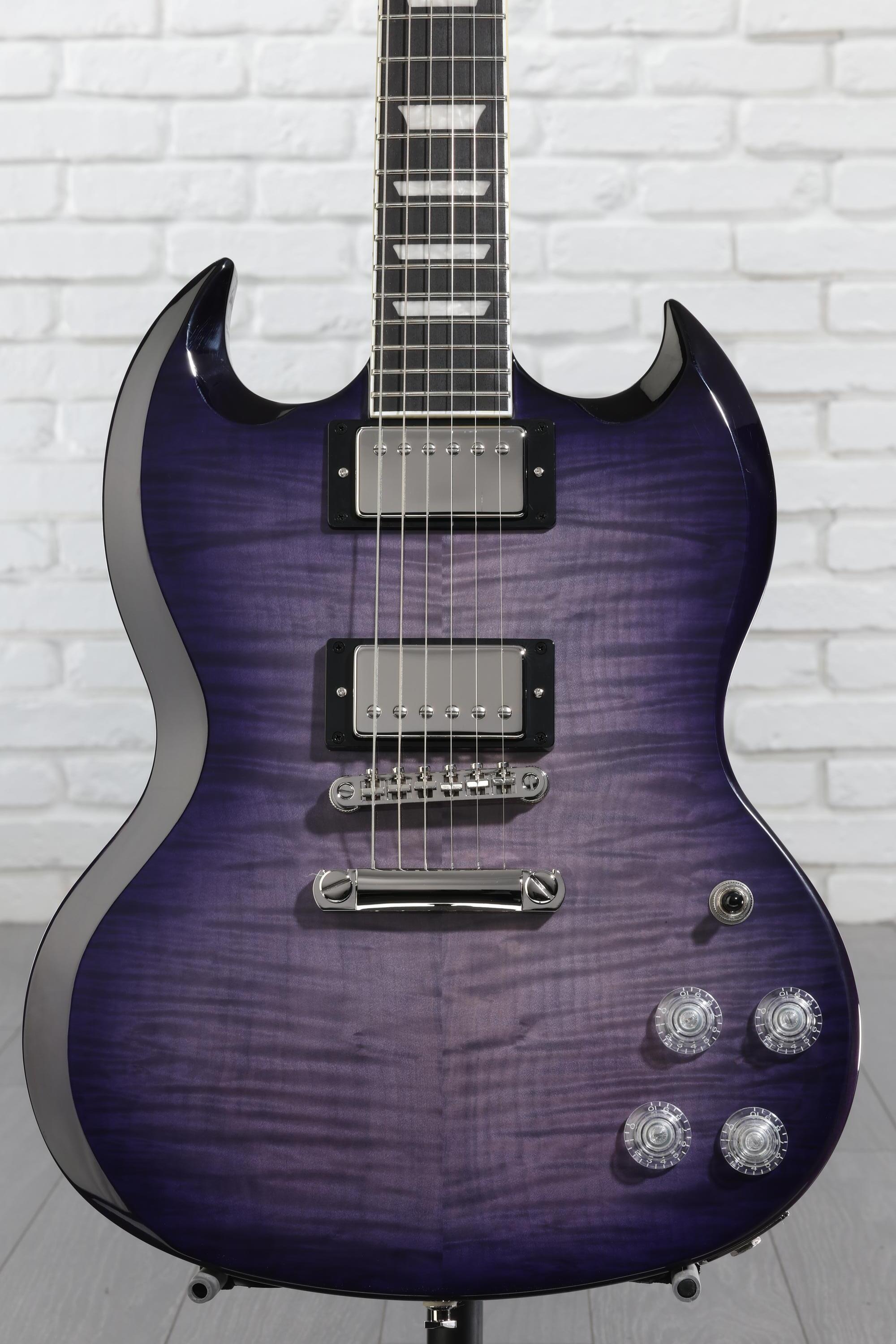 Epiphone SG Modern Figured Electric Guitar - Purple Burst