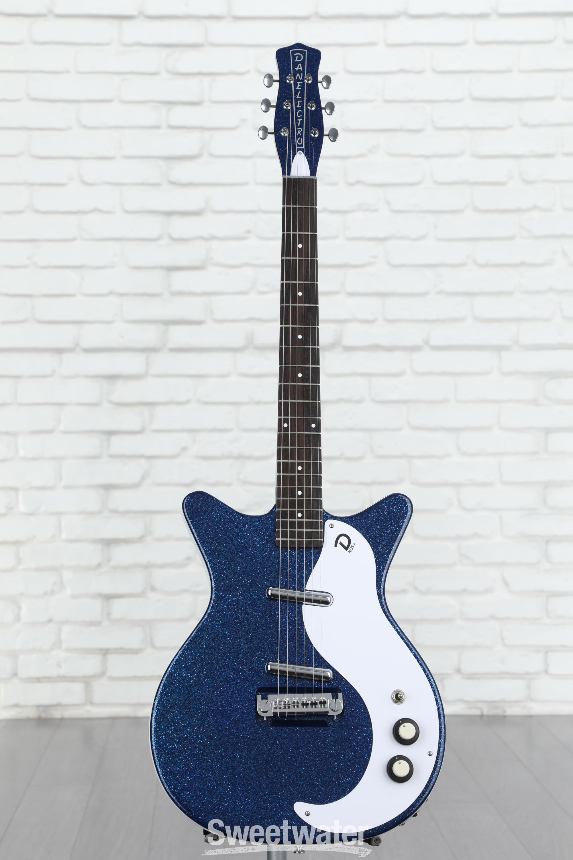 Danelectro 60th Anniversary DC '59 NOS+ Electric Guitar - Deep Blue  Metalflake