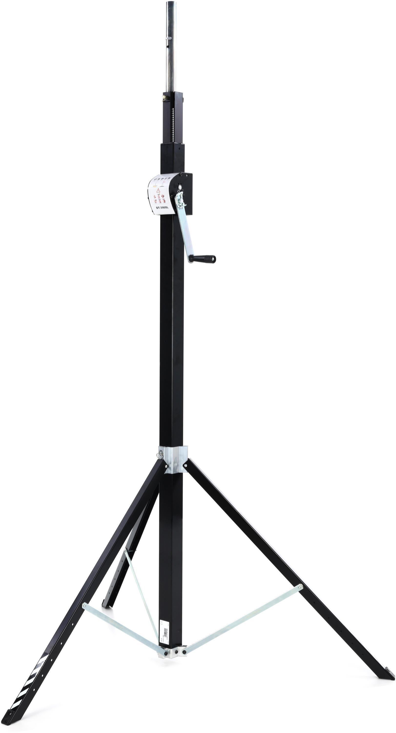 Trimax 9 Ft Heavy Duty Reinforced Steel Stand, 3-sections 2-risers for  Fresnel, Halogen, Flash, Light Bank, Speaker, Boom, Studio 