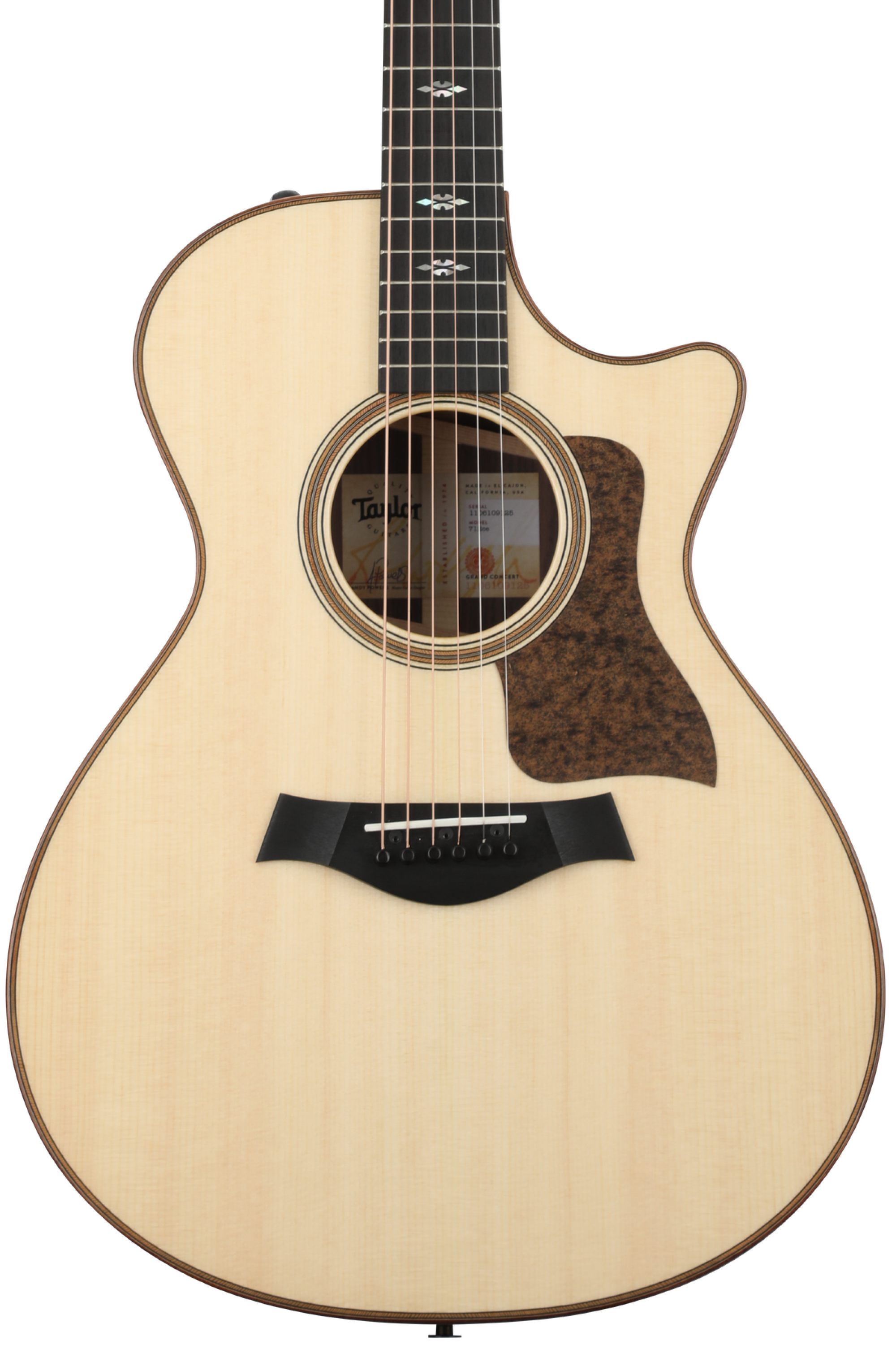 Taylor 712ce V-Class Acoustic-Electric Guitar - Natural