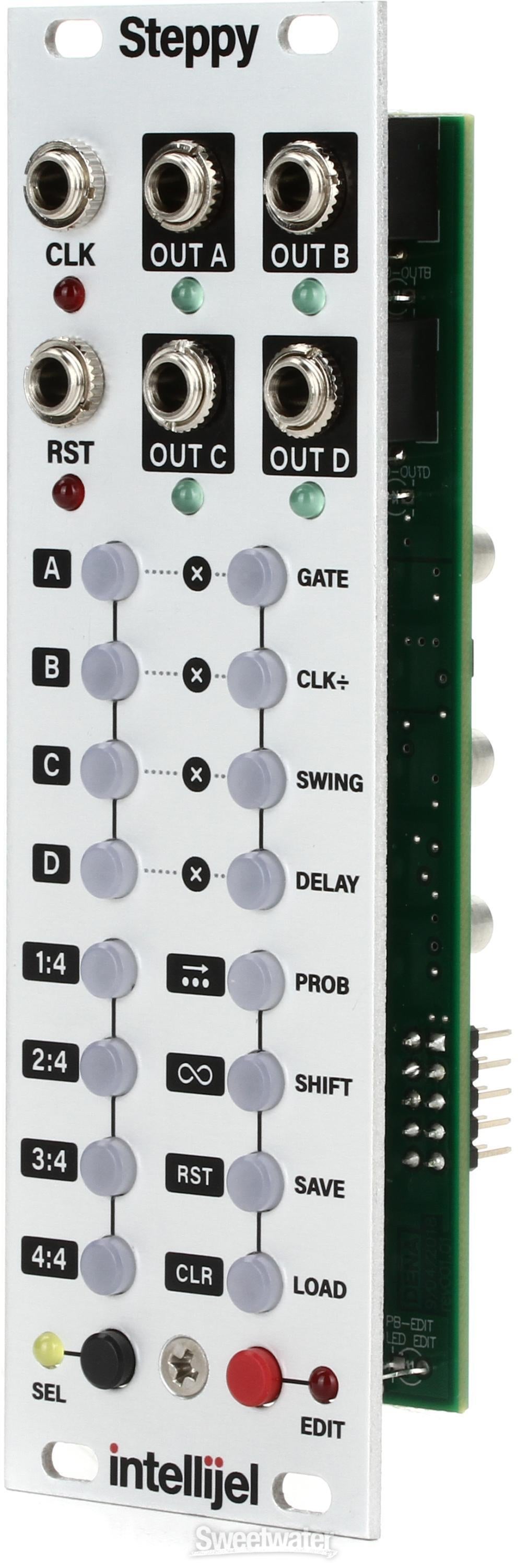 Intellijel Steppy 4-Track 64-Step Programmable Gate Sequencer