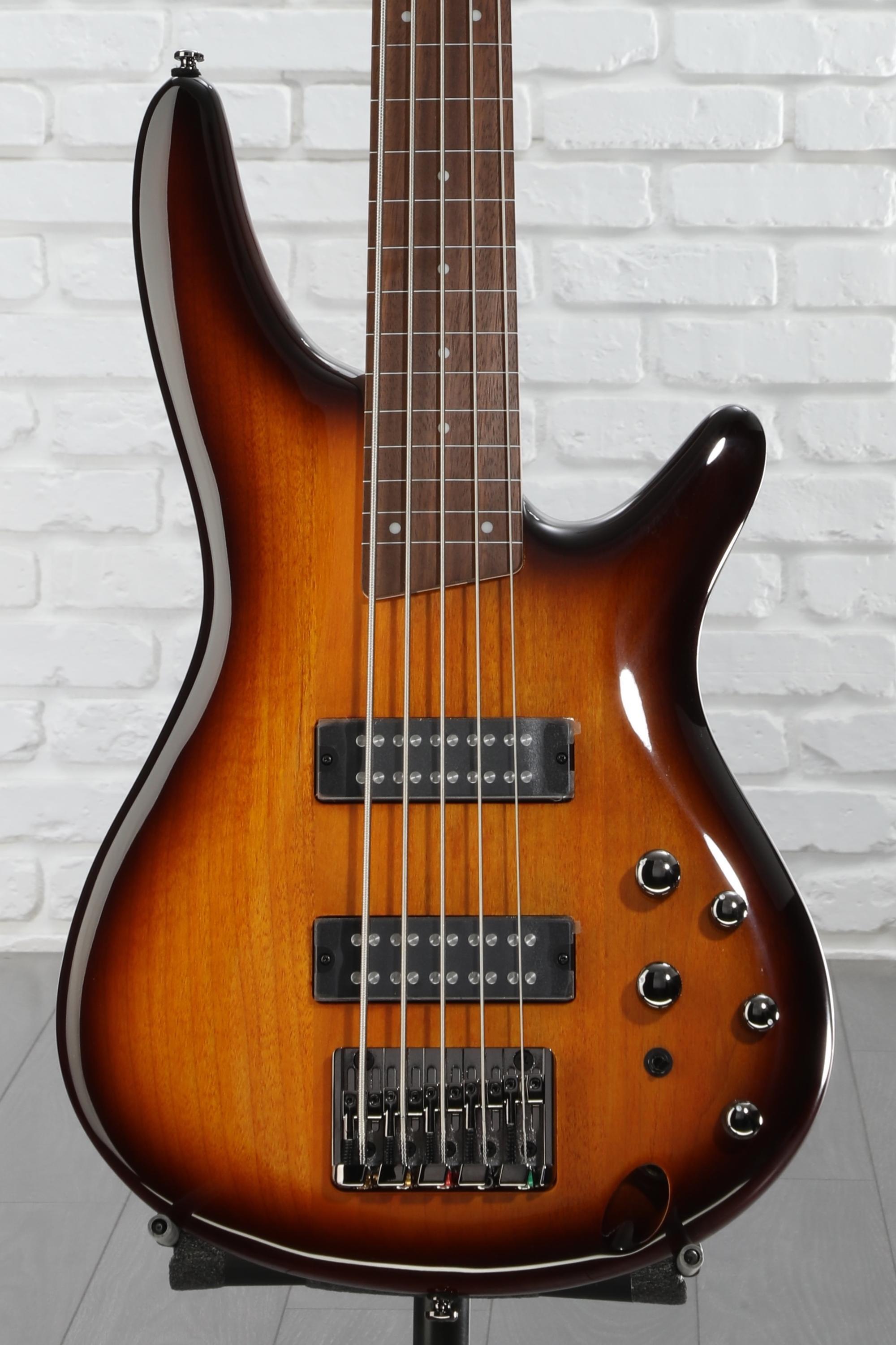 Ibanez Standard SR375E Fretless 5-string Bass Guitar - Brown Burst