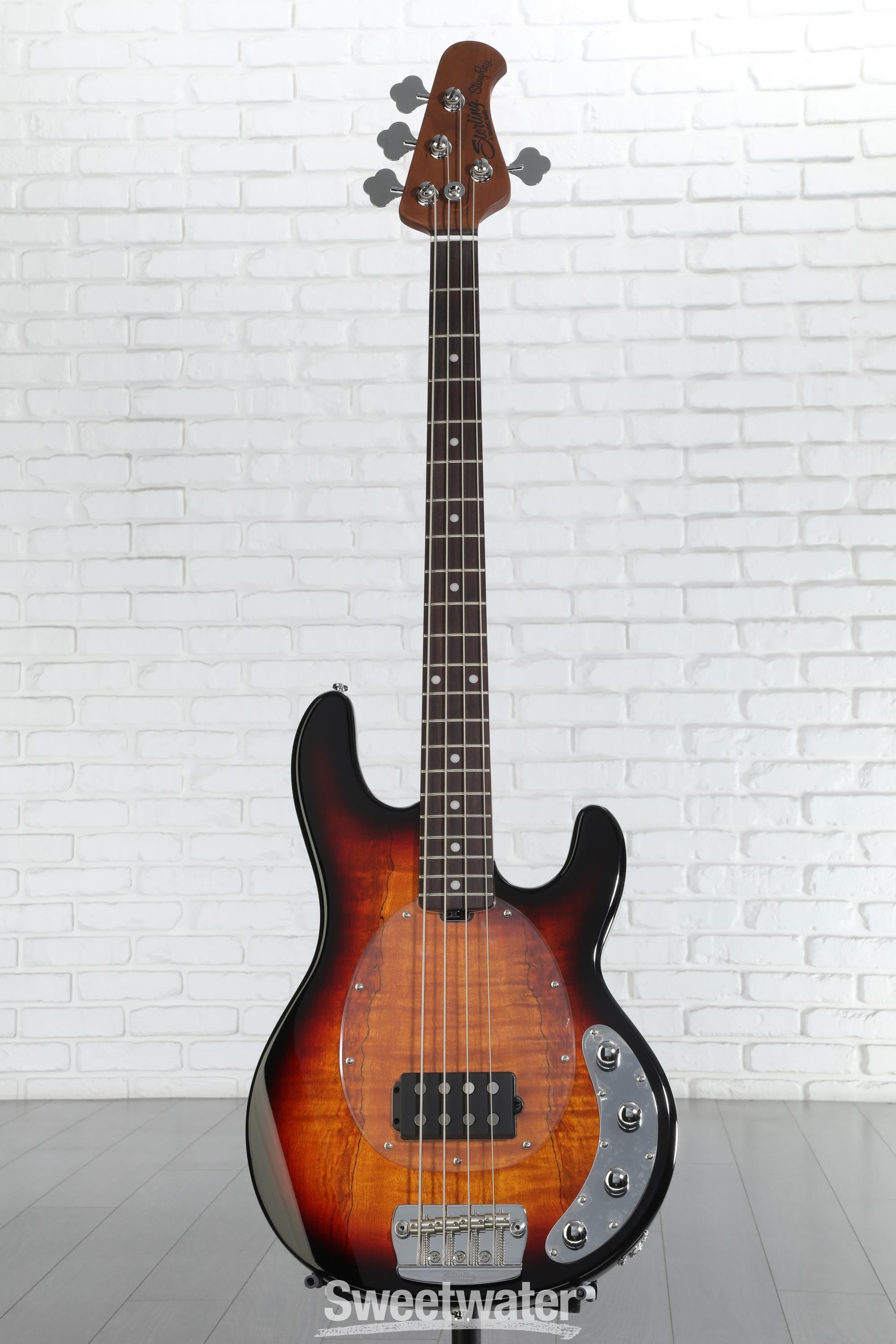 Sterling By Music Man StingRay RAY34 Bass Guitar - 3-tone Sunburst