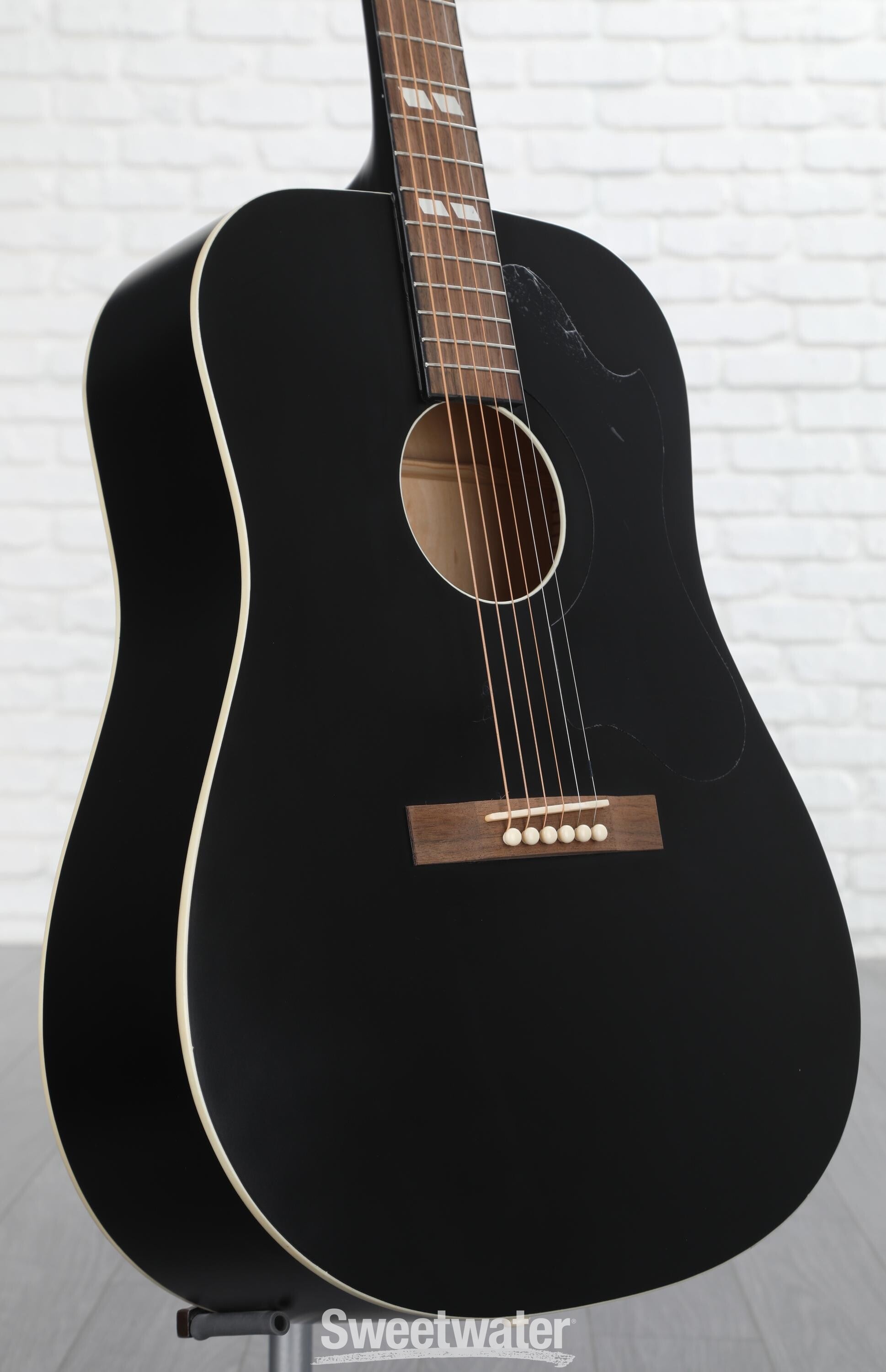 Recording King Dirty 30s Series 7 Dreadnought Acoustic Guitar - Matte Black