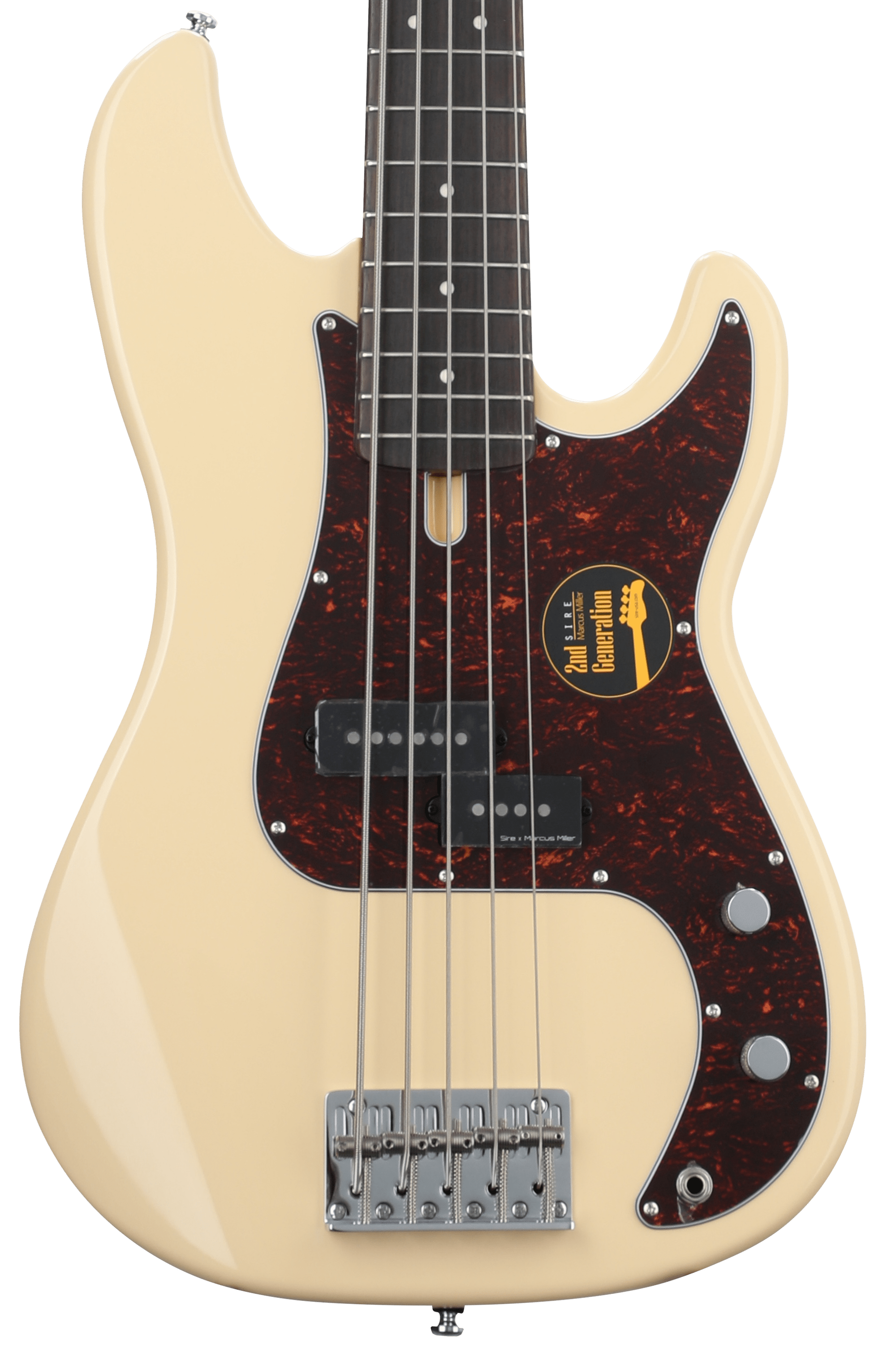 Sire Marcus Miller P5R 5string Bass Guitar Vintage White Sweetwater
