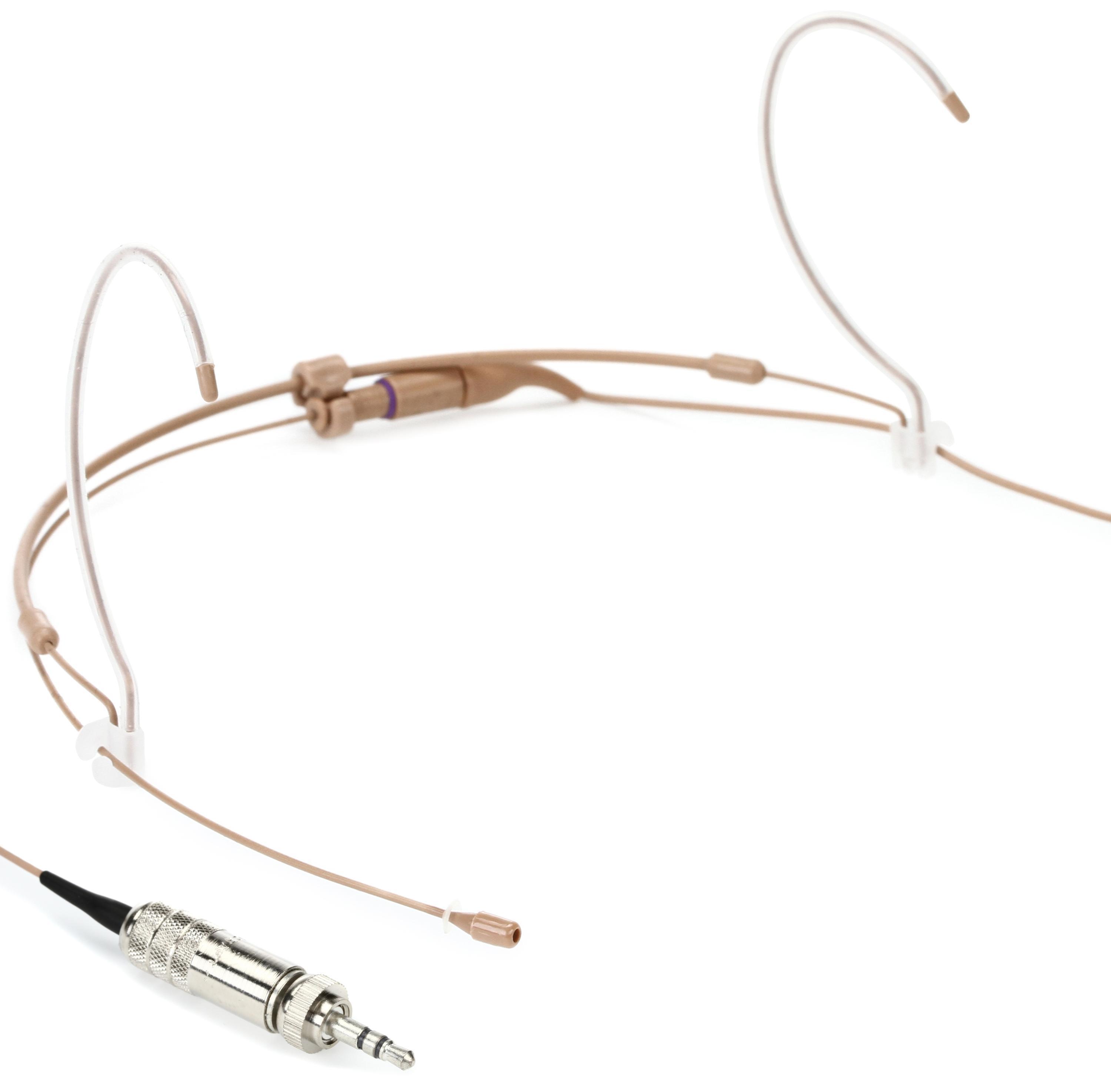 Countryman H6 Omnidirectional Headset Microphone for Loud Vocals with 3.5mm Locking Connector for Sennheiser Wireless Tan