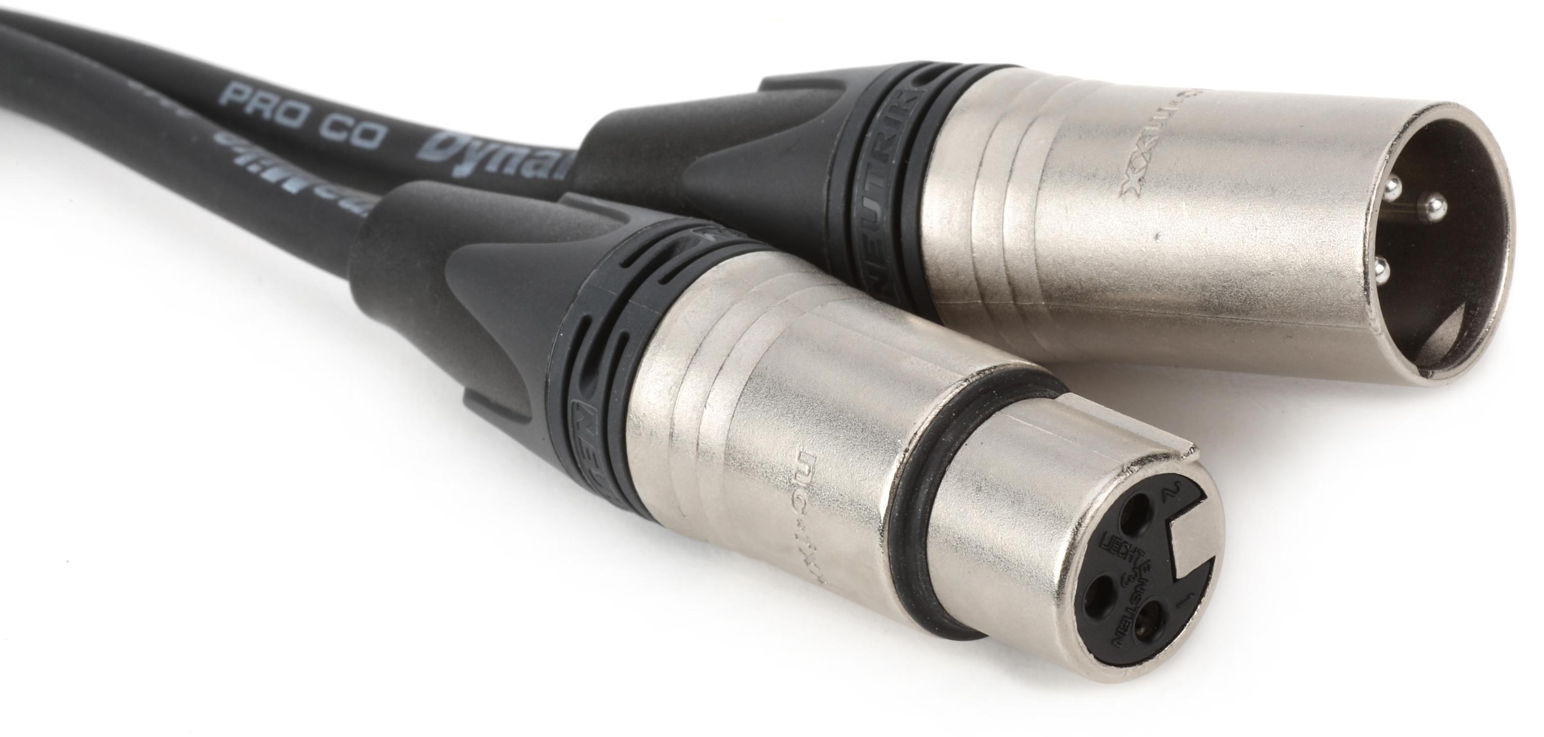 Audix CBLM25 Mini XLR Female to XLR Male Cable - 25 foot Black