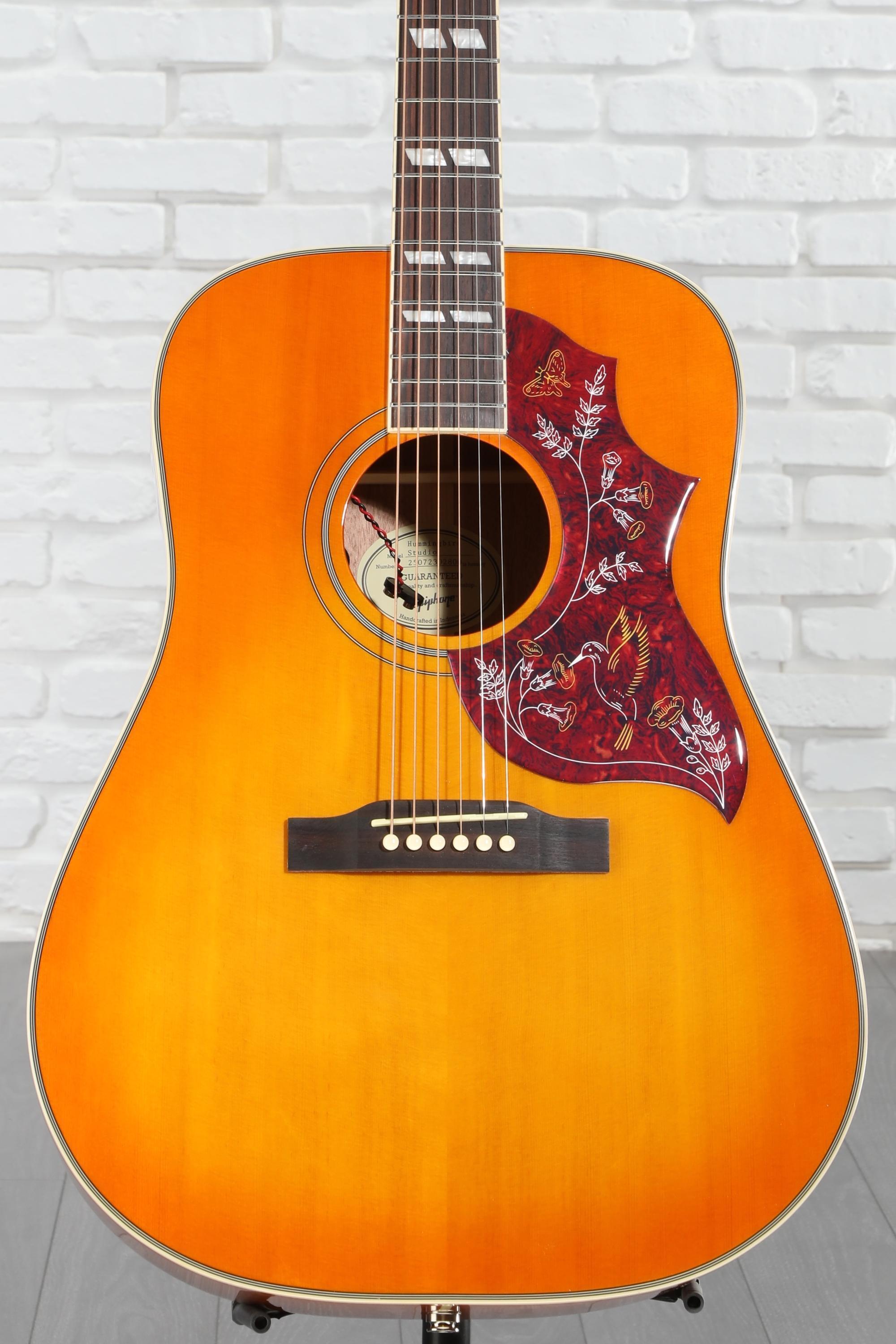 Epiphone Hummingbird Studio Acoustic-electric Guitar - Heritage