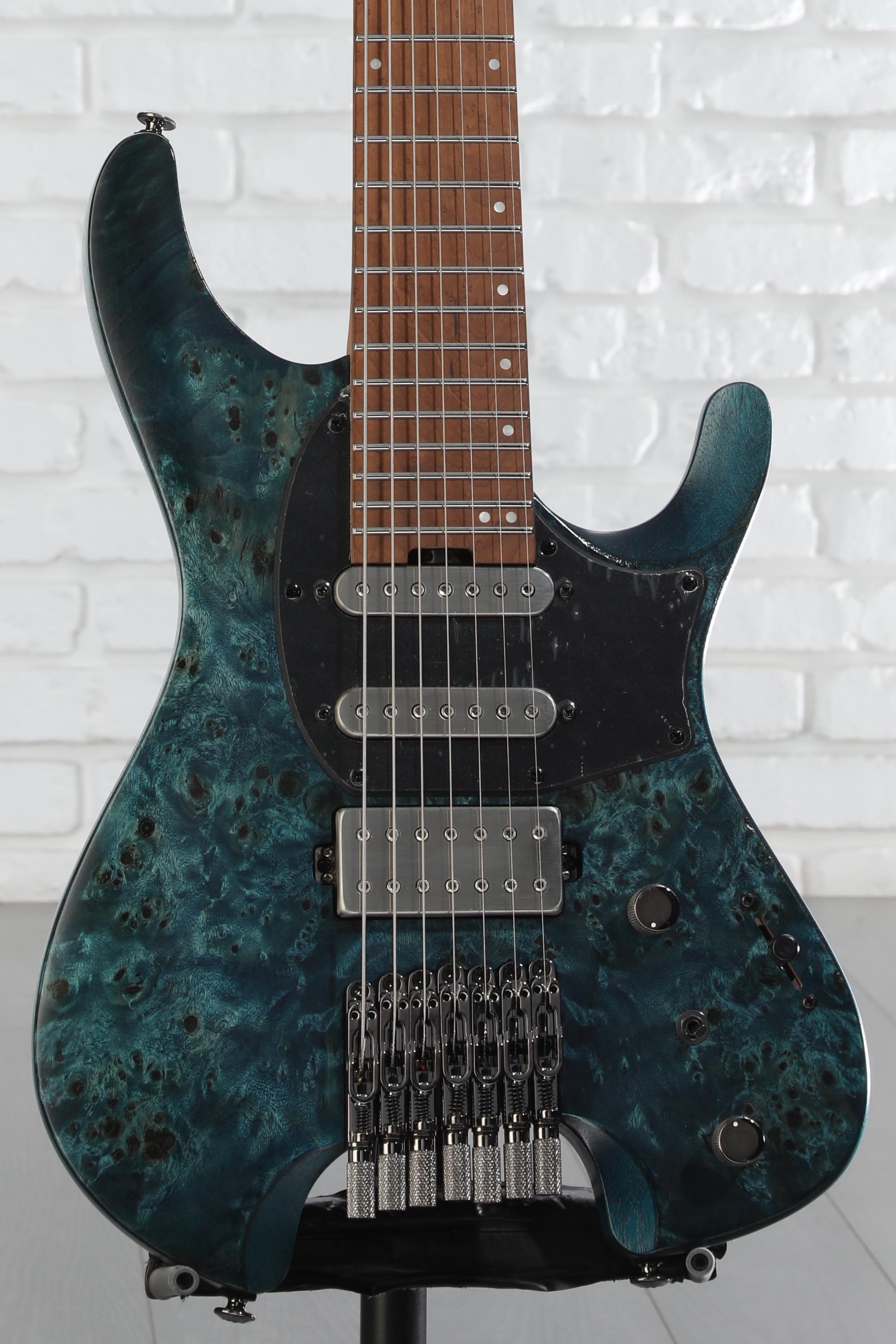 Ibanez Q547PB 7-string Electric Guitar - Cosmic Blue Low