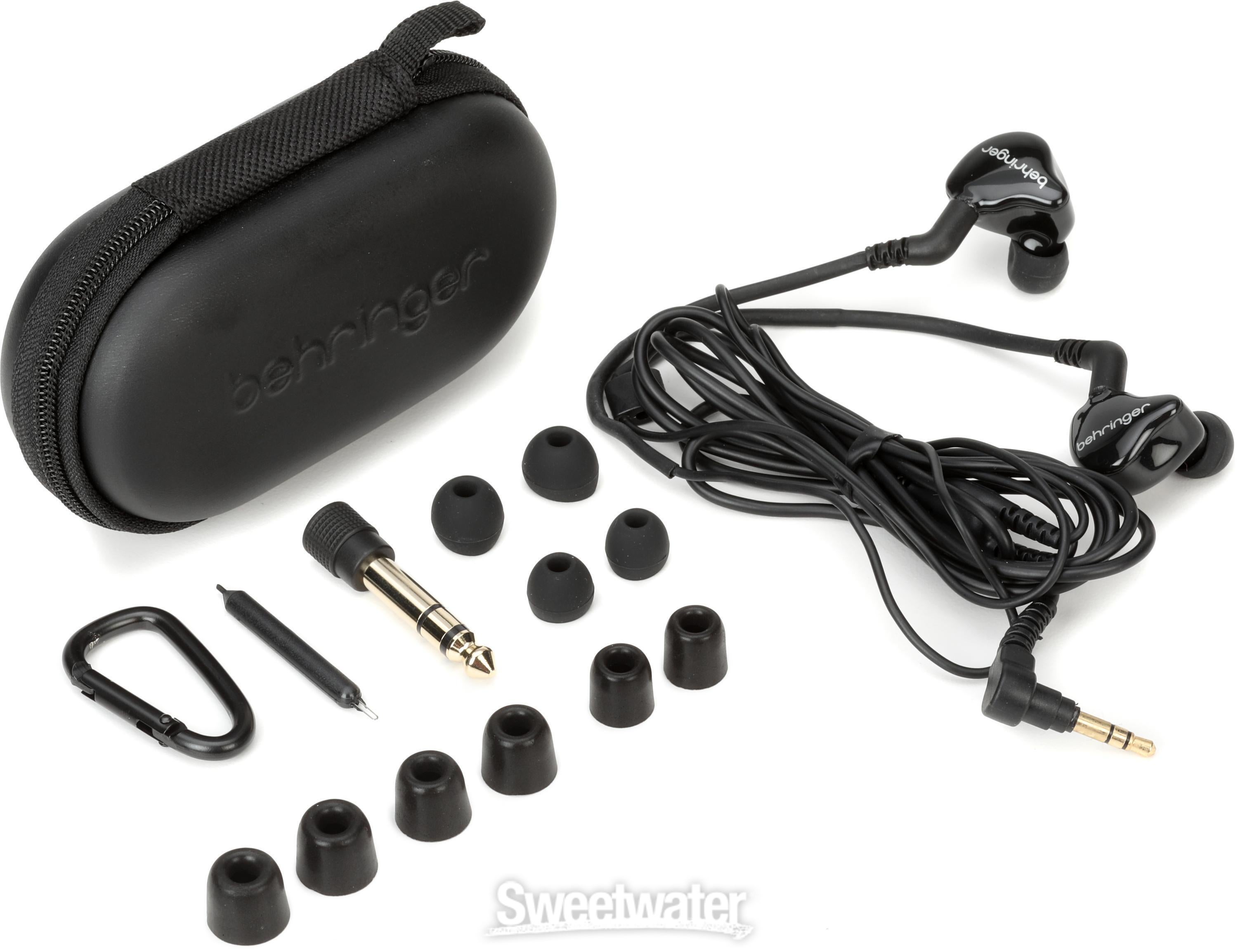 Behringer MO240-CK Pro Studio In-ear Monitors - Black | Sweetwater