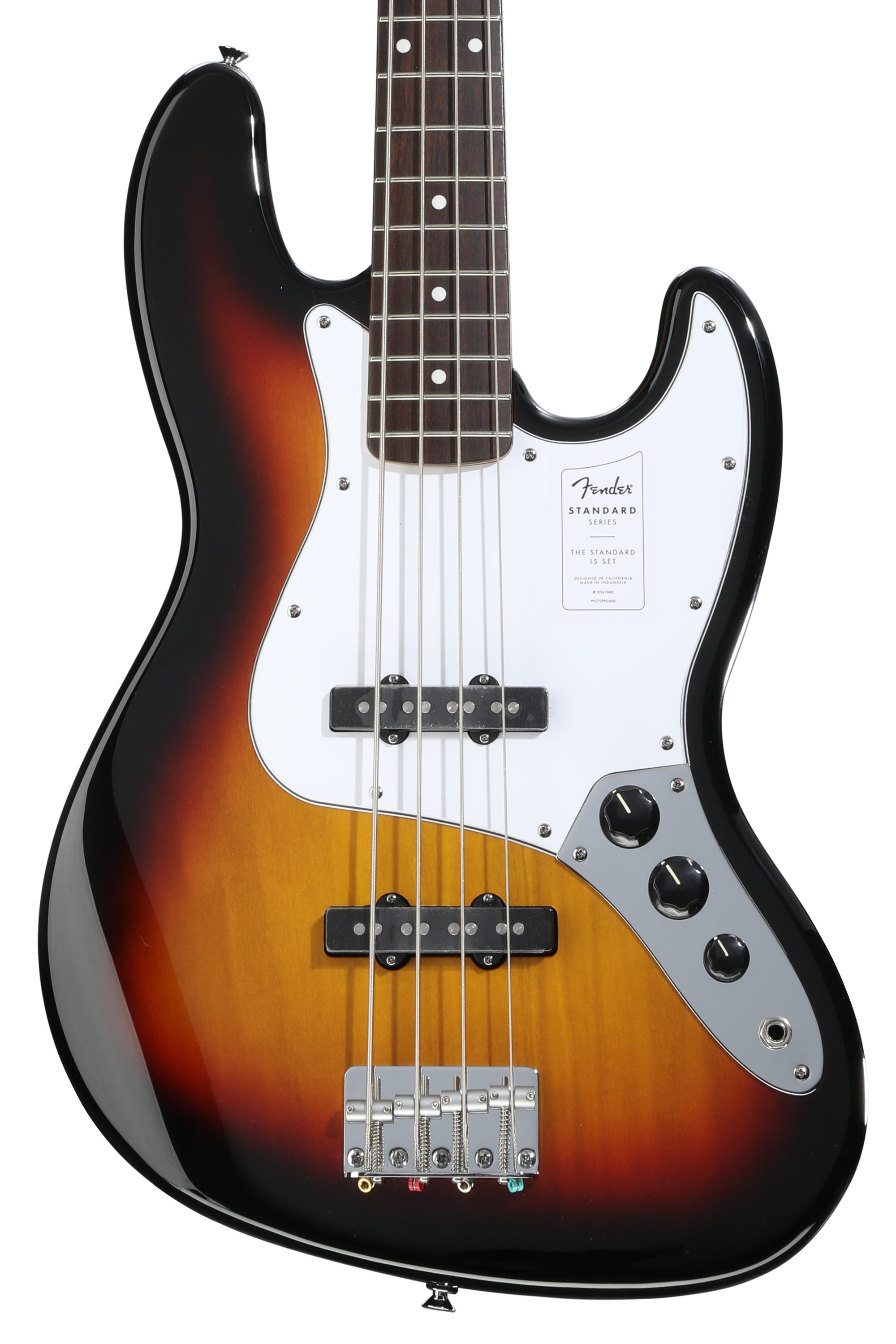 ベース Provision under score series jazz bass Fender Standard Jazz Bass - 3-color Sunburst, Laurel Fingerboard
