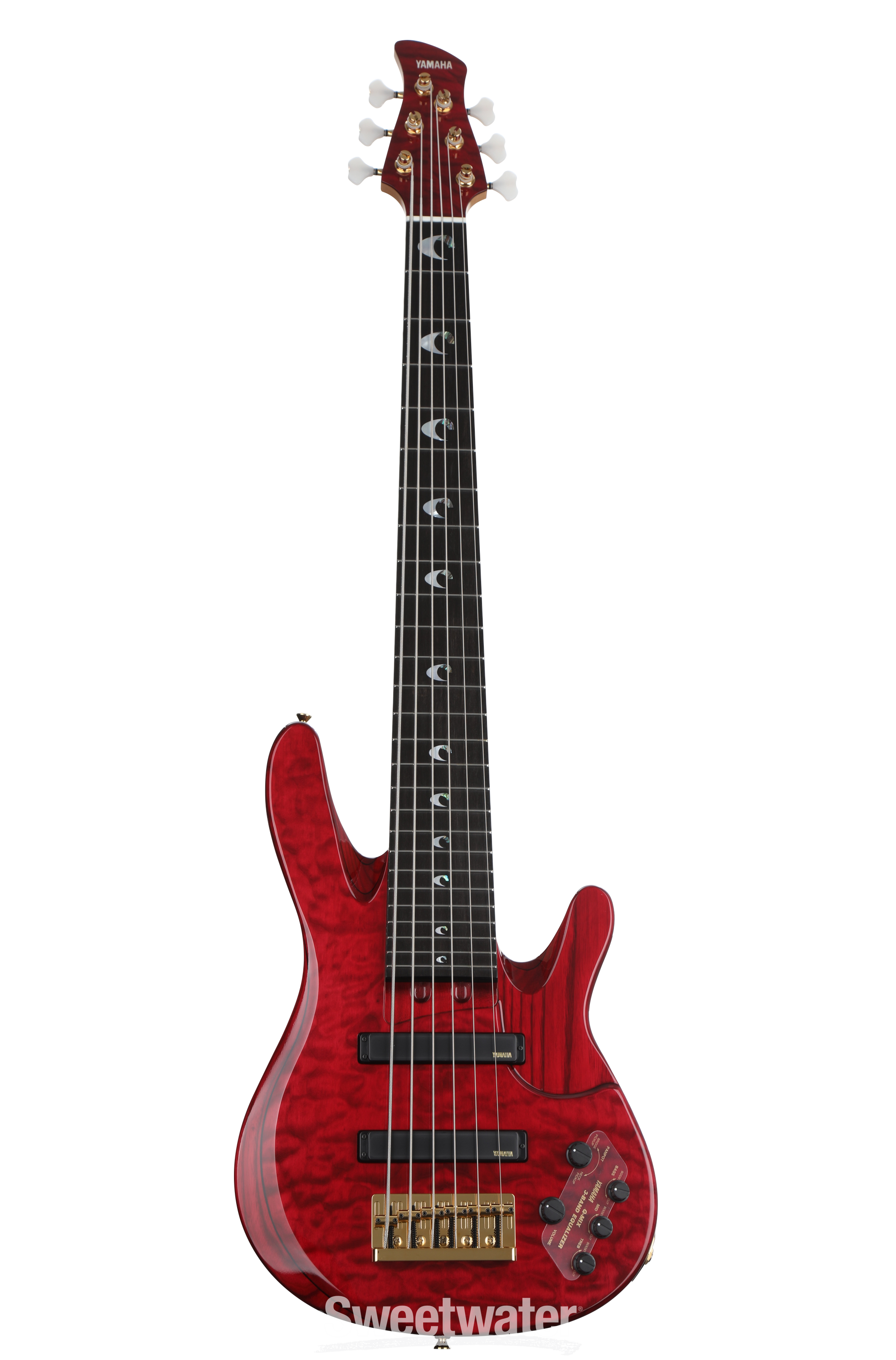 Yamaha John Patitucci TRB Signature Bass Guitar - Trans Dark Red