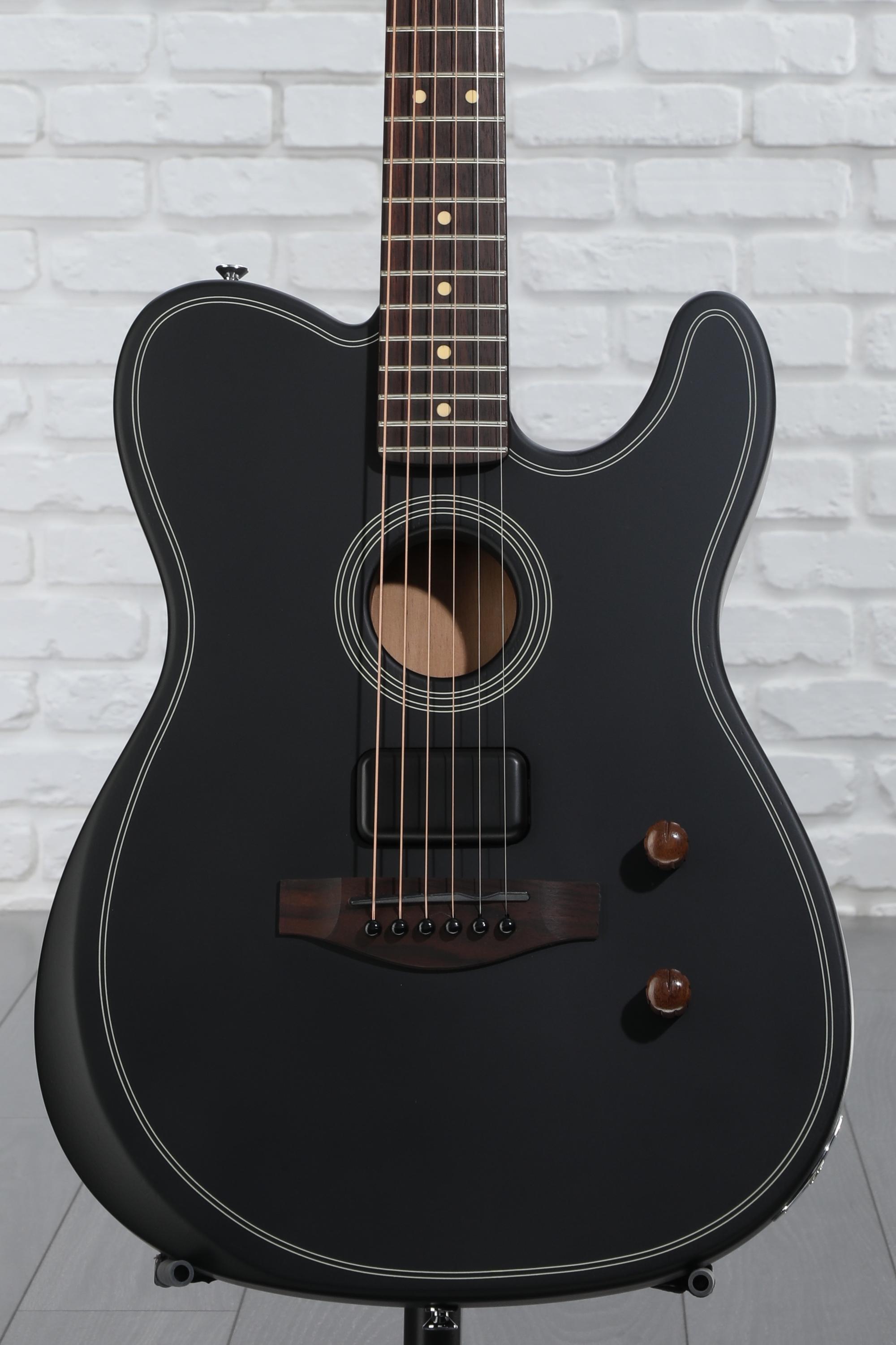 ギター Fender Acoustasonic Standard Black Fender Acoustasonic Standard Telecaster Acoustic-electric