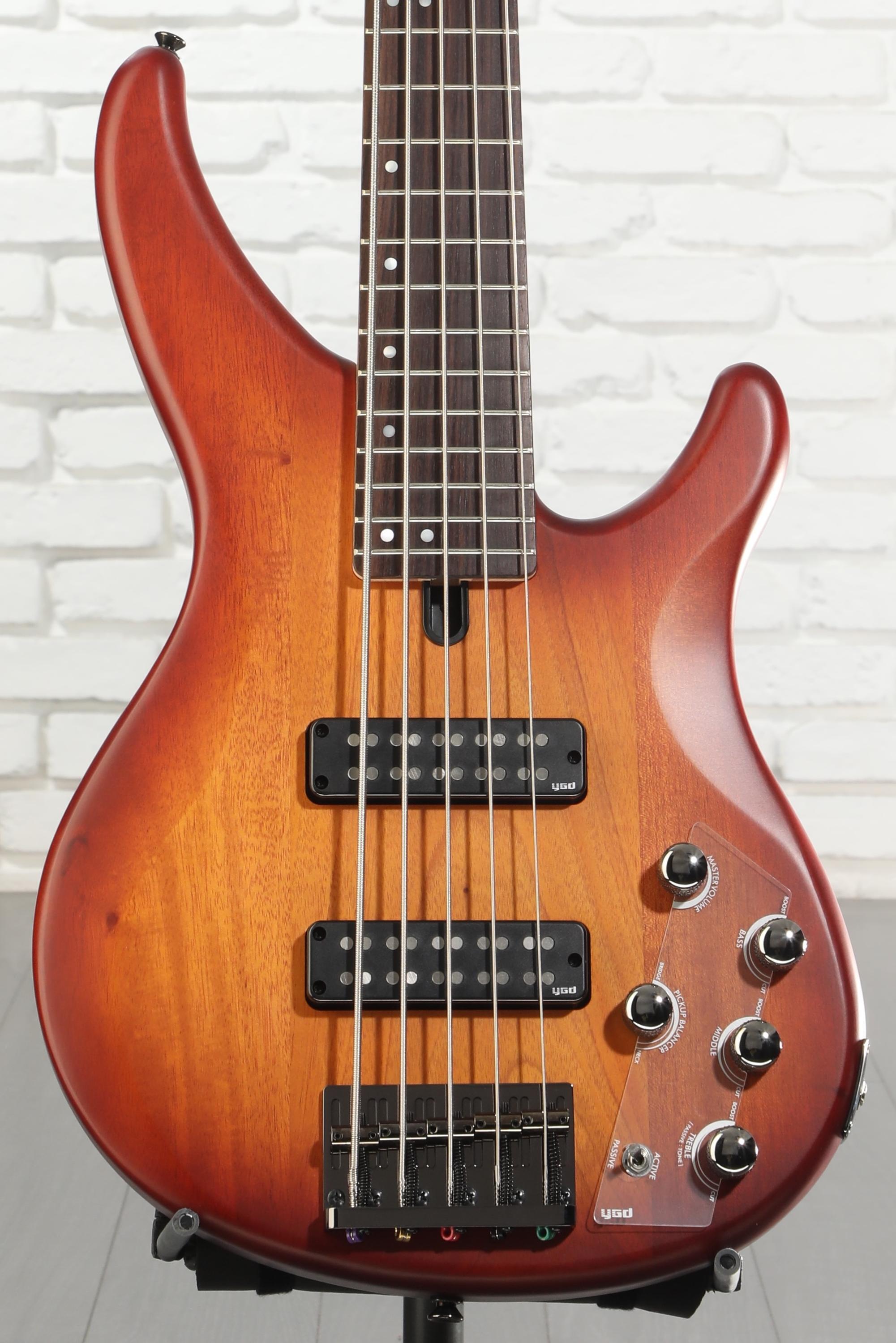 Yamaha TRBX505 5-string Bass Guitar - Brick Burst Reviews | Sweetwater