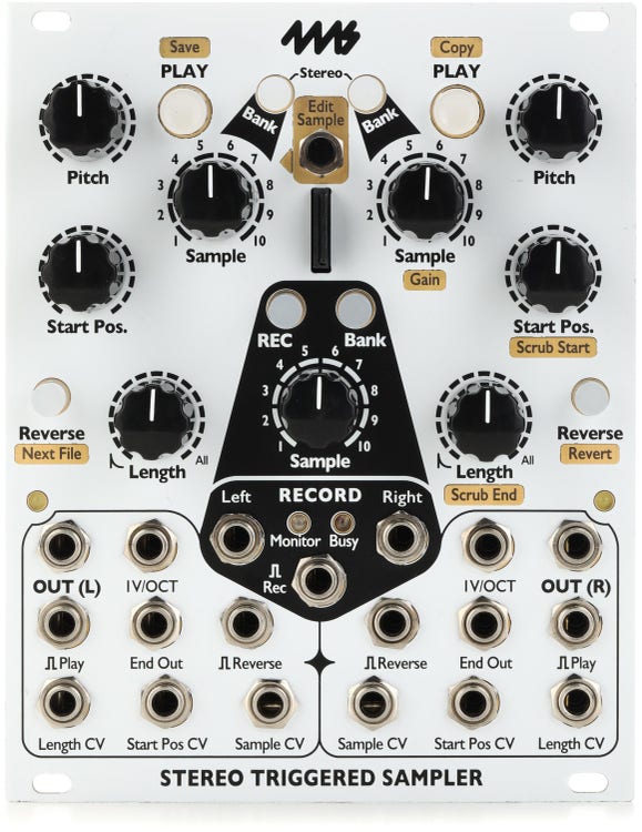 4ms Stereo Triggered Sampler Eurorack Module | Sweetwater 