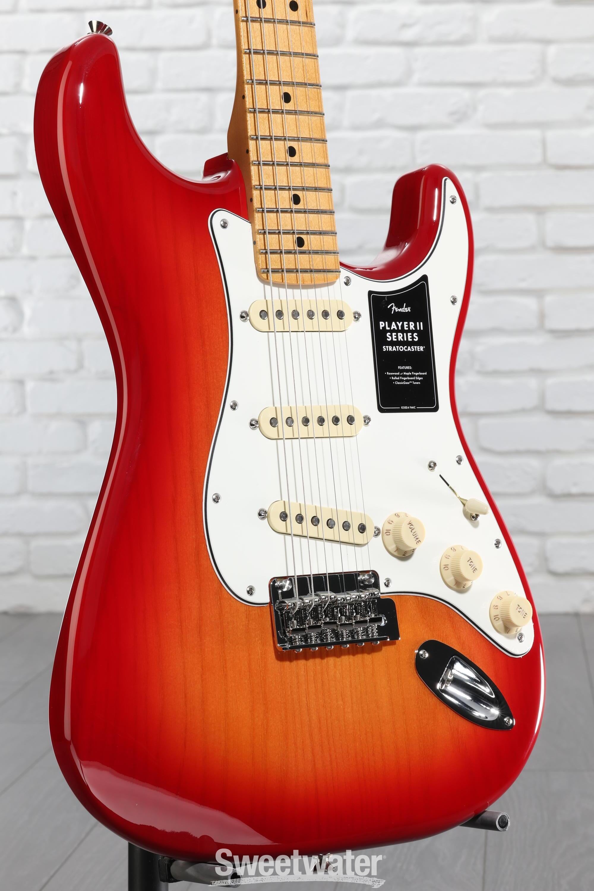 Fender Player II Stratocaster Electric Guitar - Aged Cherry Burst
