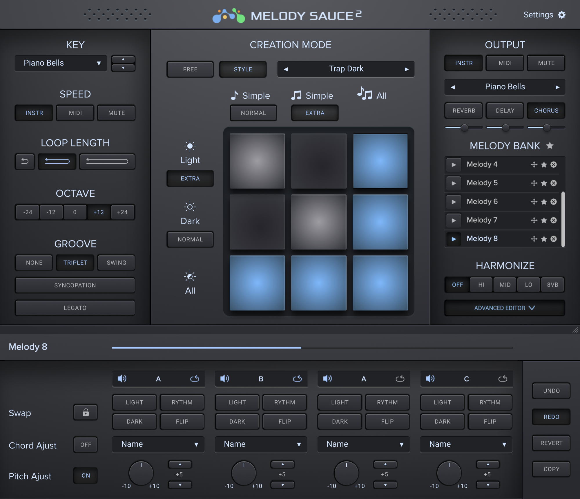 EVAbeat Melody Sauce 2 Automatic MIDI Melody Creator Plug-in