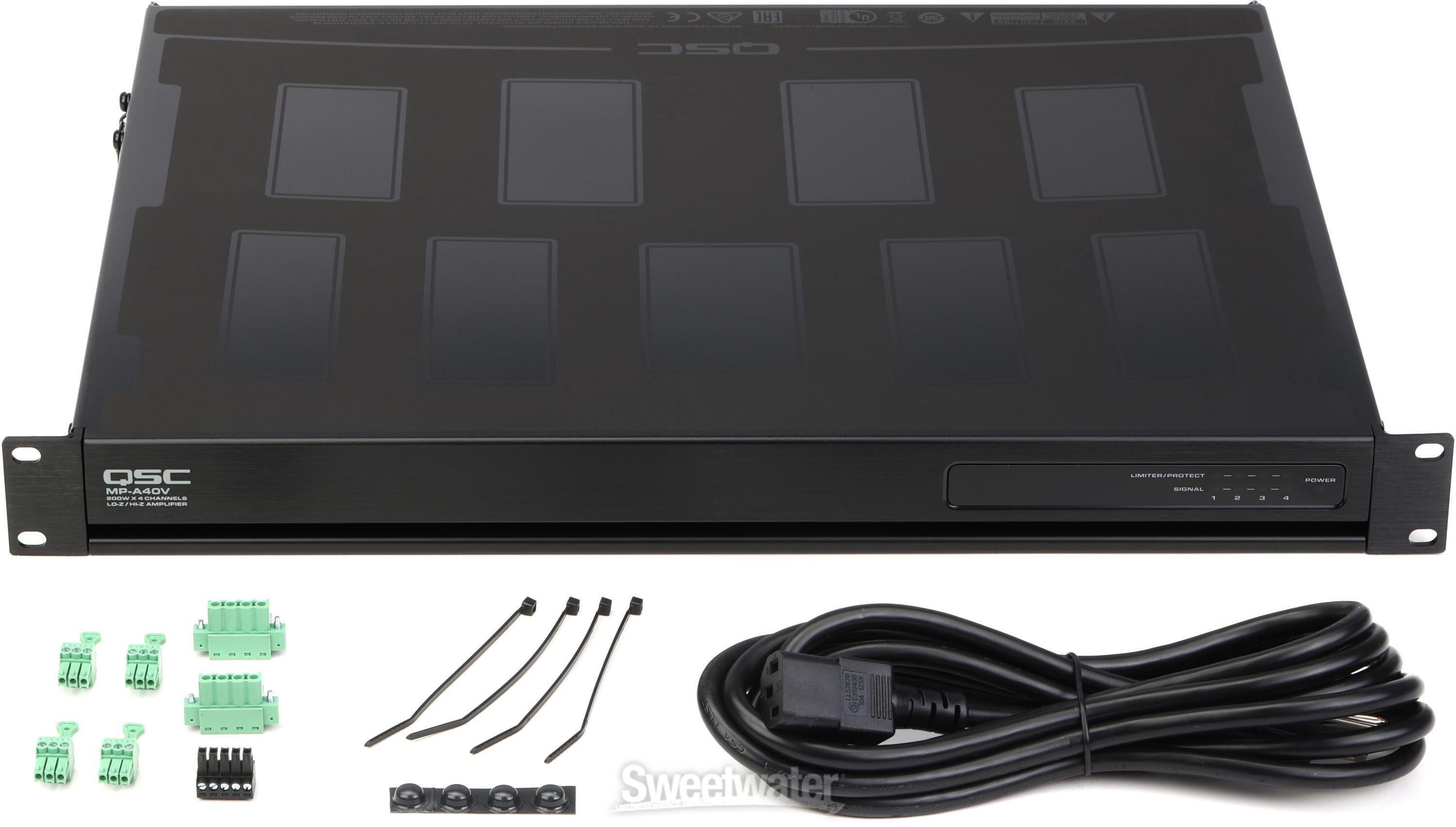 QSC MP-A40V 800W 4-channel 70V Amplifier | Sweetwater