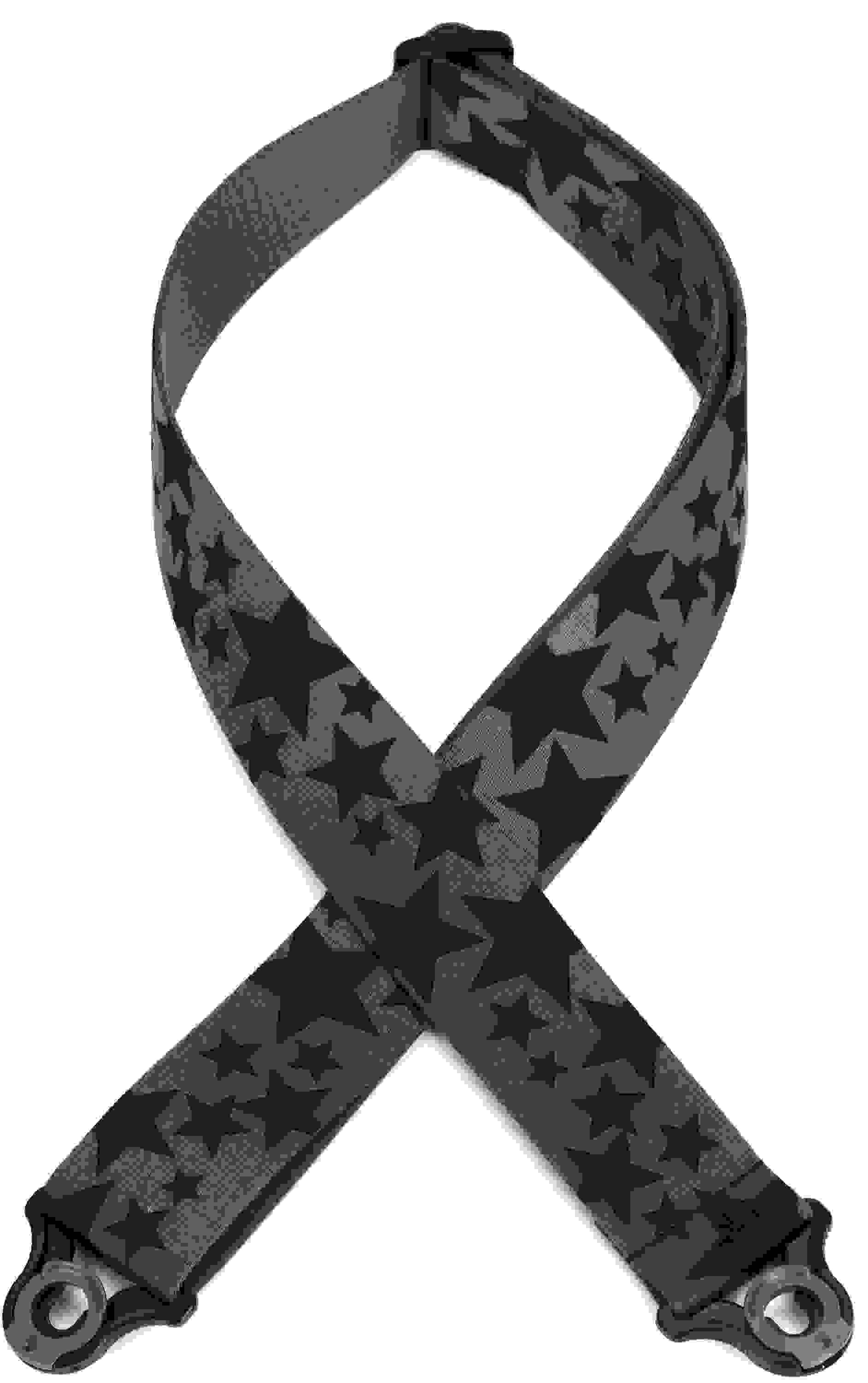 D'Addario 2-inch Nylon Auto Lock Guitar Strap - Skater Stars