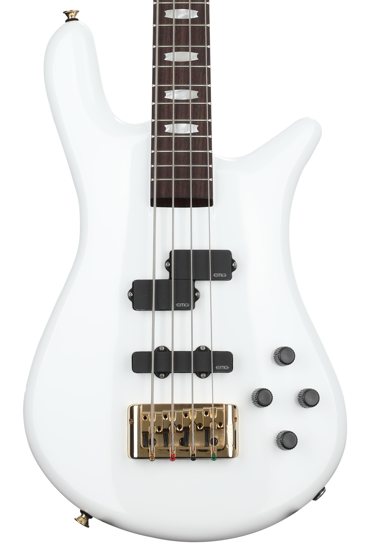 ベース Spector EURO 4 CLASSIC Lacquer AgedWhite Spector Euro 4 Classic Bass Guitar - Solid White | Sweetwater