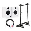 Photo of PreSonus Eris 3.5 3.5-inch Powered Studio Monitors with Stands and Cables - 2nd Generation, White
