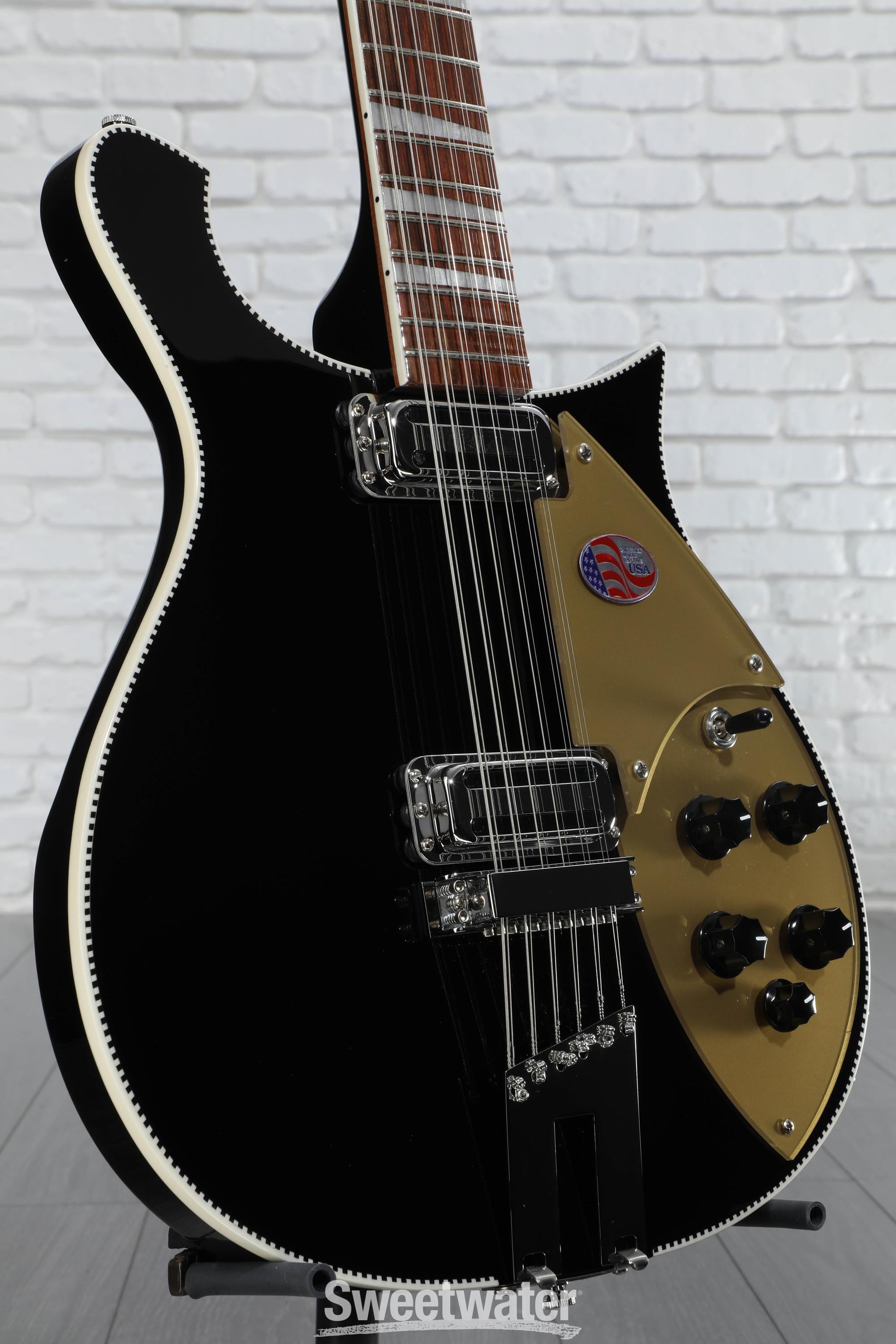 Rickenbacker 660/12 12-string Electric Guitar - Jetglo | Sweetwater