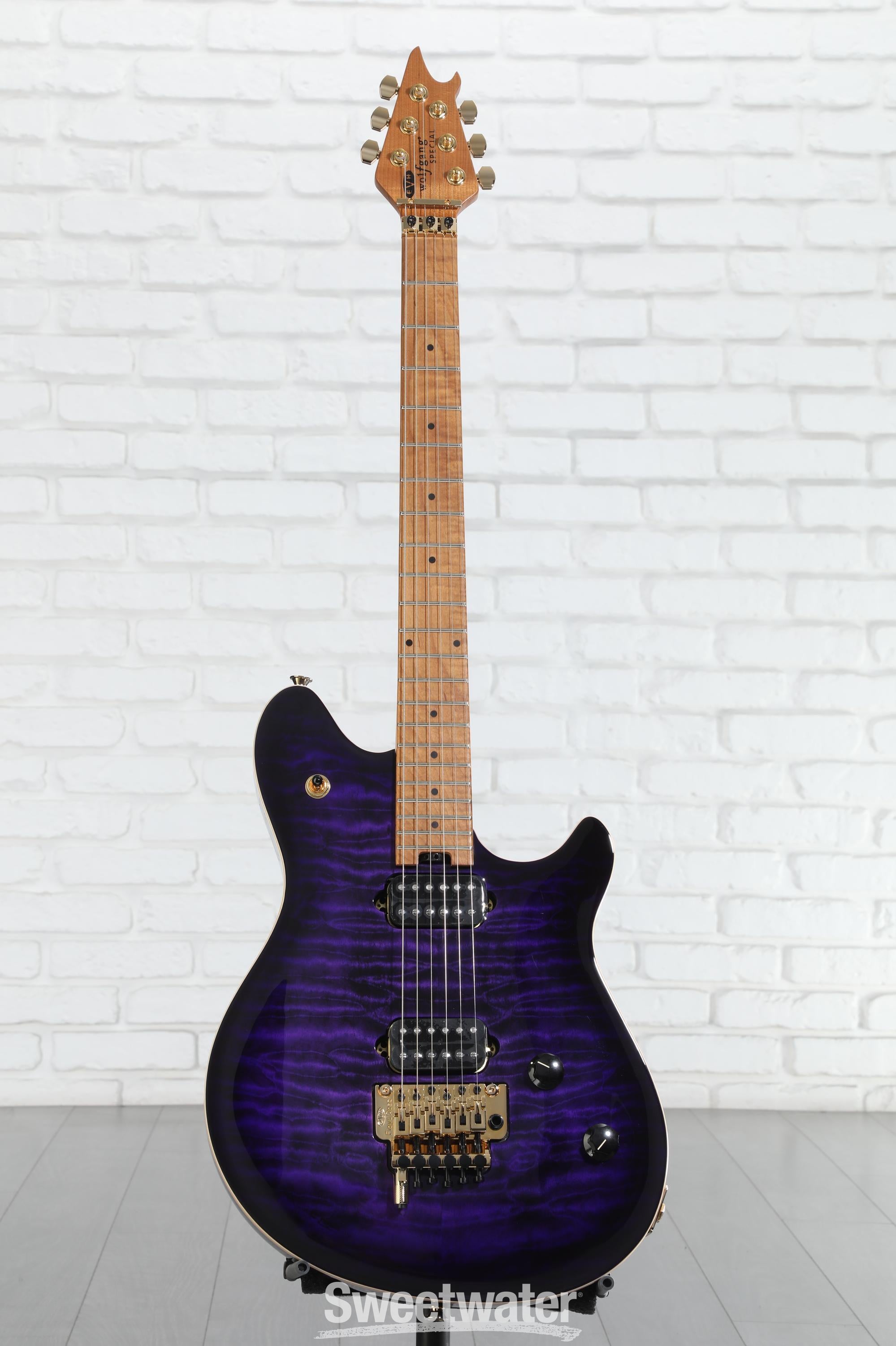 EVH Wolfgang Special QM Electric Guitar - Purple Burst | Sweetwater