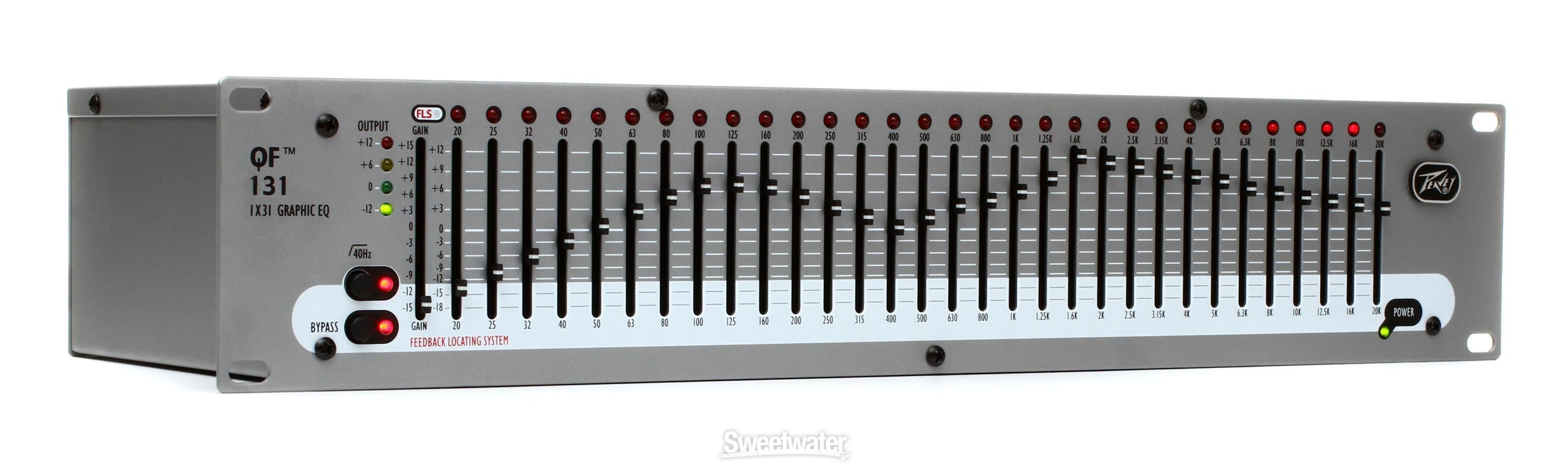PEAVEY Q231F Rack-Mount Dual 31-Band Graphic Equalizer Works