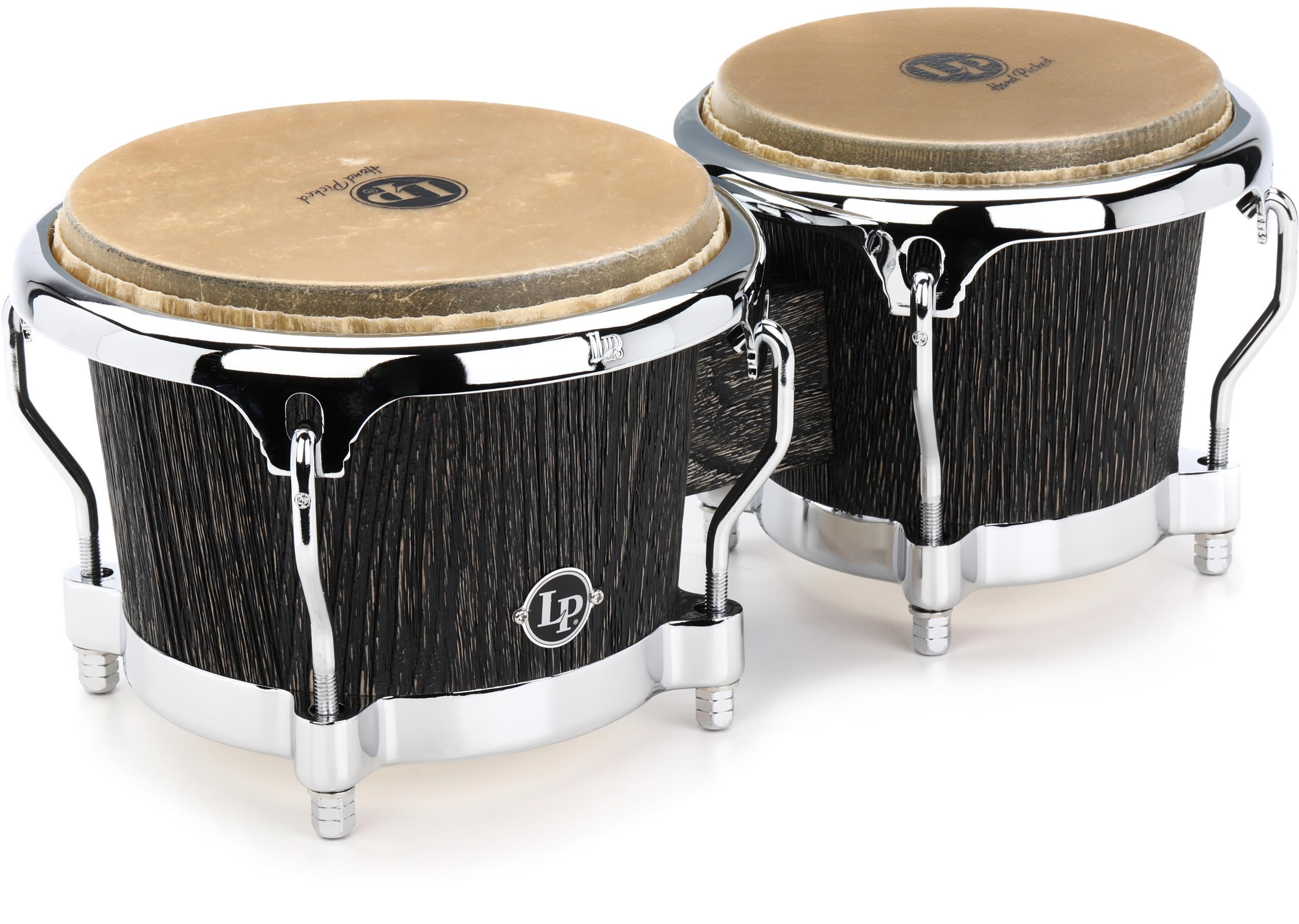 Latin Percussion 55th Anniversary Bongo Set - Candy Black Fade | Sweetwater