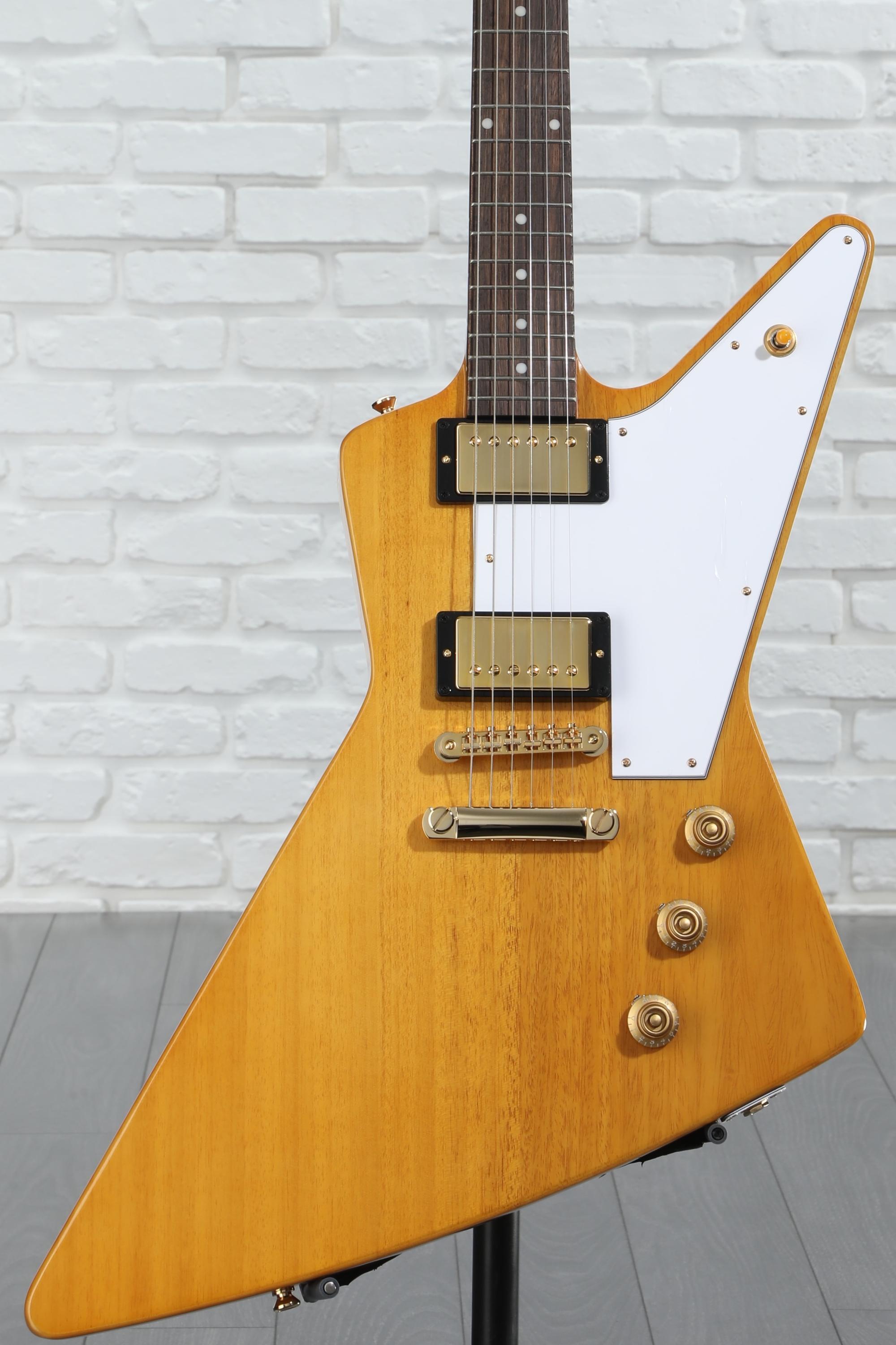 最安 Epiphone 1958 Korina Explorer Electric Guitar - Natural ギター