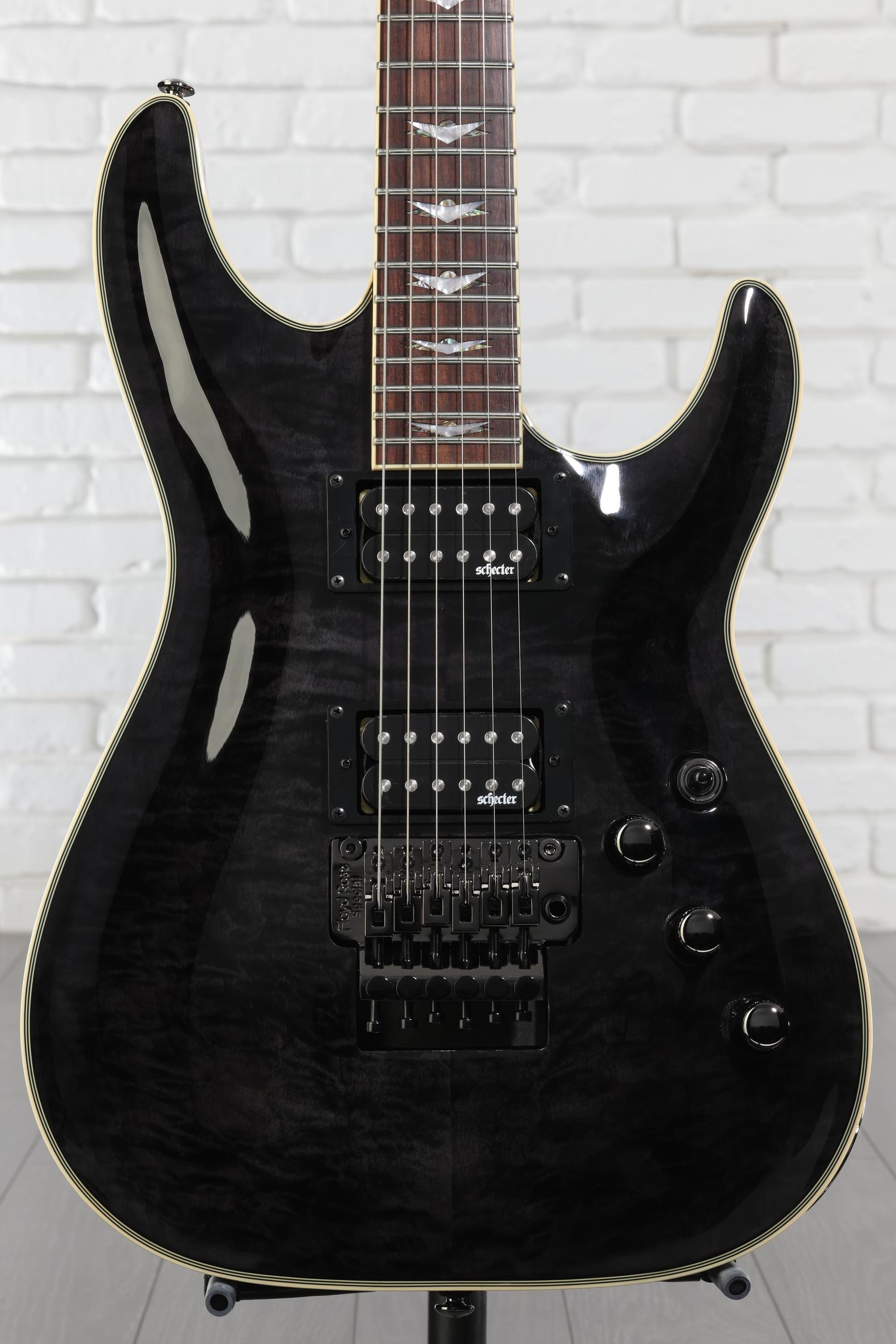 Schecter Omen Extreme-6 FR Electric Guitar - See-Thru Black