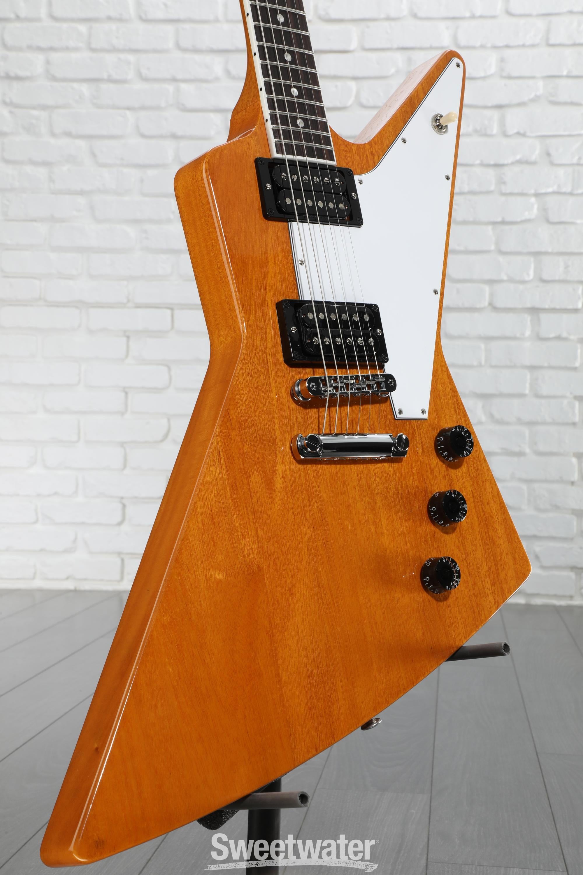 Gibson '70s Explorer Electric Guitar - Antique Natural | Sweetwater
