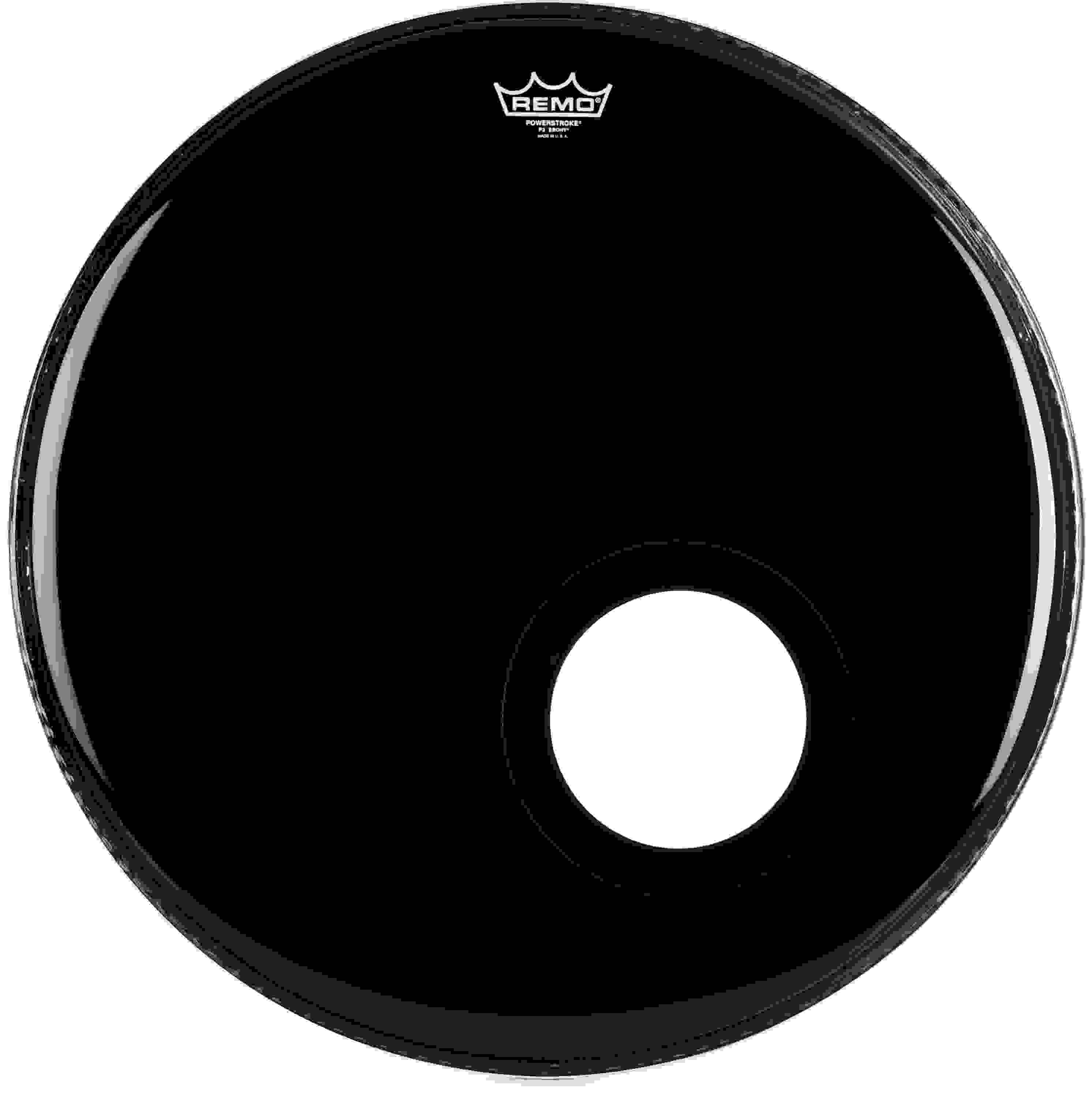 Remo Powerstroke P3 Ebony Bass Drumhead - 22 inches