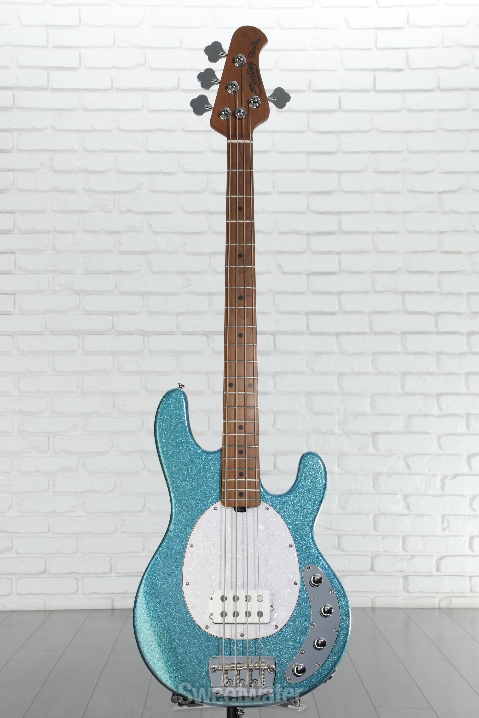 ベース [why?]music man sterling ray34 Sterling by Music Man StingRay Ray34 Sparkle Electric Bass